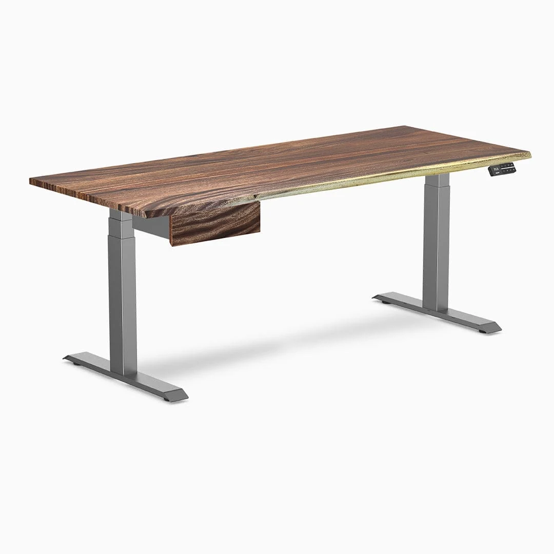 Desky Dual Hardwood Standing Desk With Drawer - Image 23