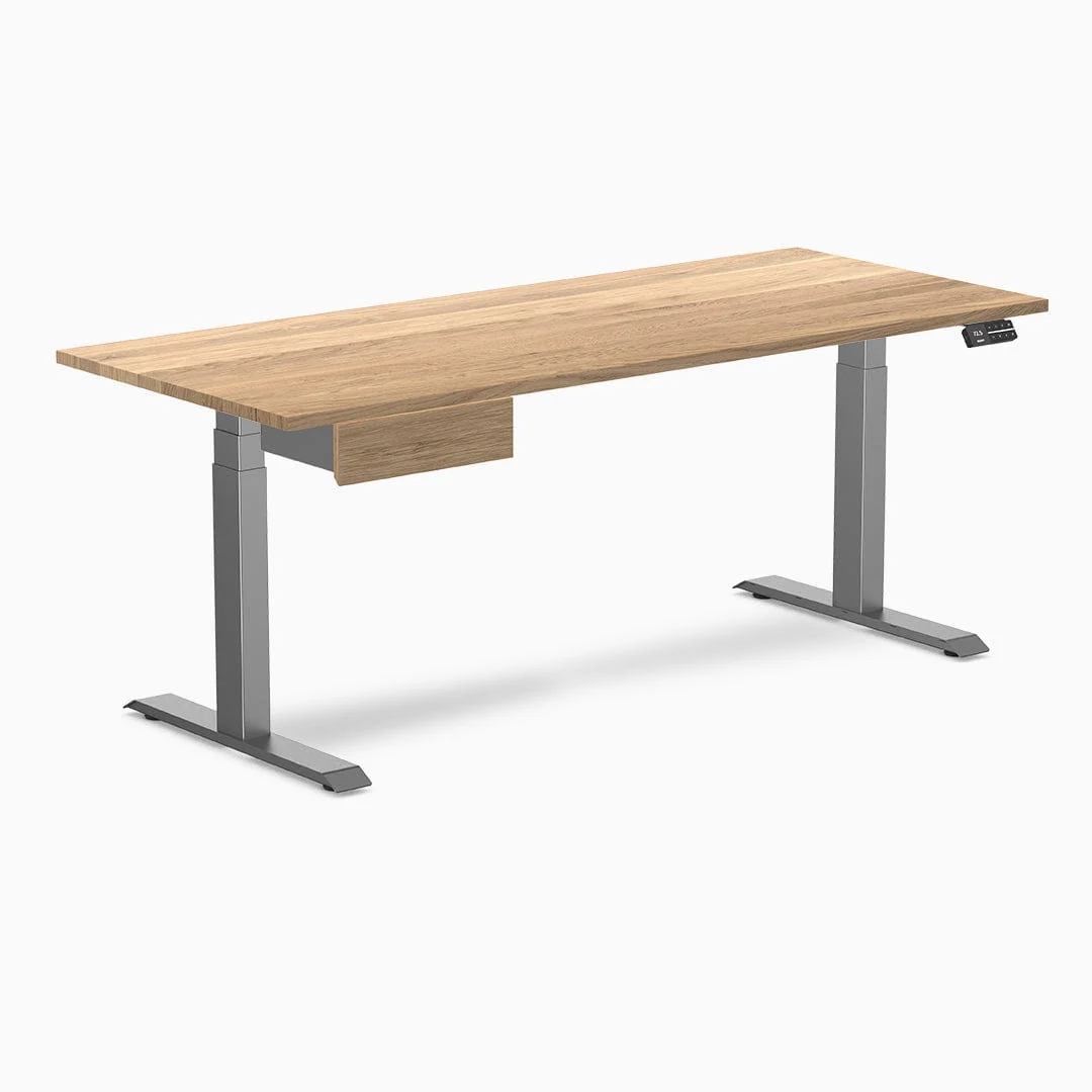 Desky Dual Hardwood Standing Desk With Drawer - Image 26