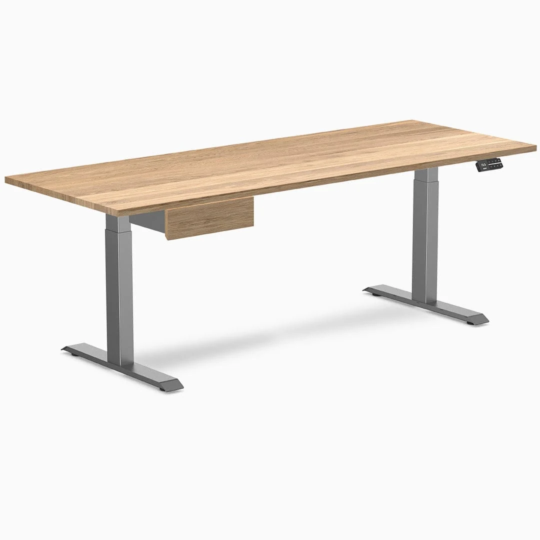 Desky Dual Hardwood Standing Desk With Drawer - Image 27