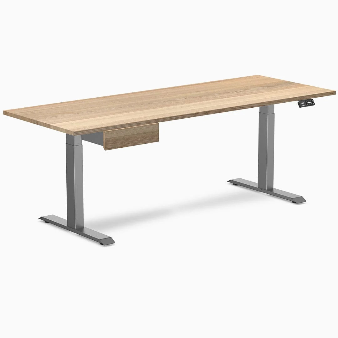 Desky Dual Hardwood Standing Desk With Drawer - Image 30