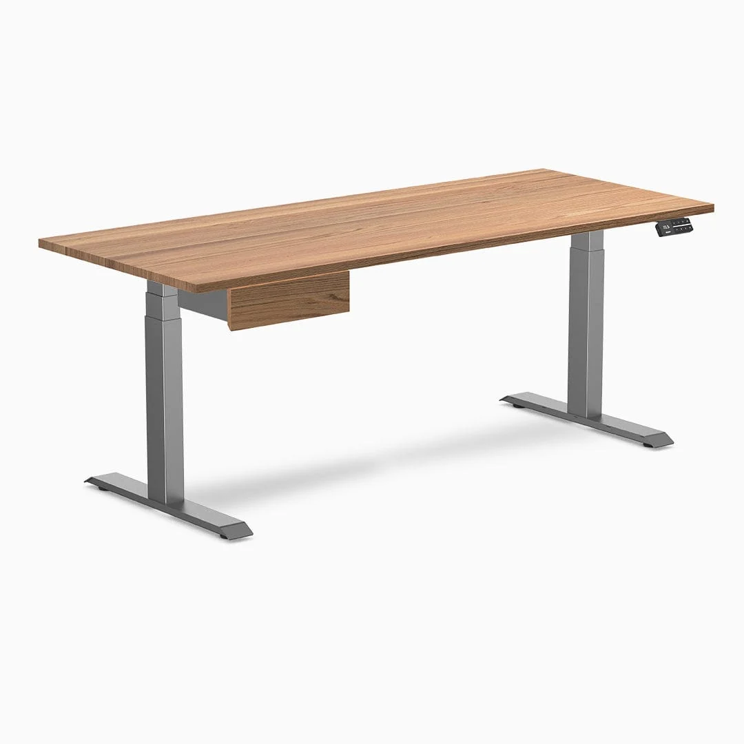 Desky Dual Hardwood Standing Desk With Drawer - Image 35