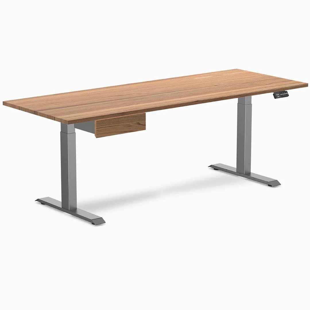 Desky Dual Hardwood Standing Desk With Drawer - Image 36