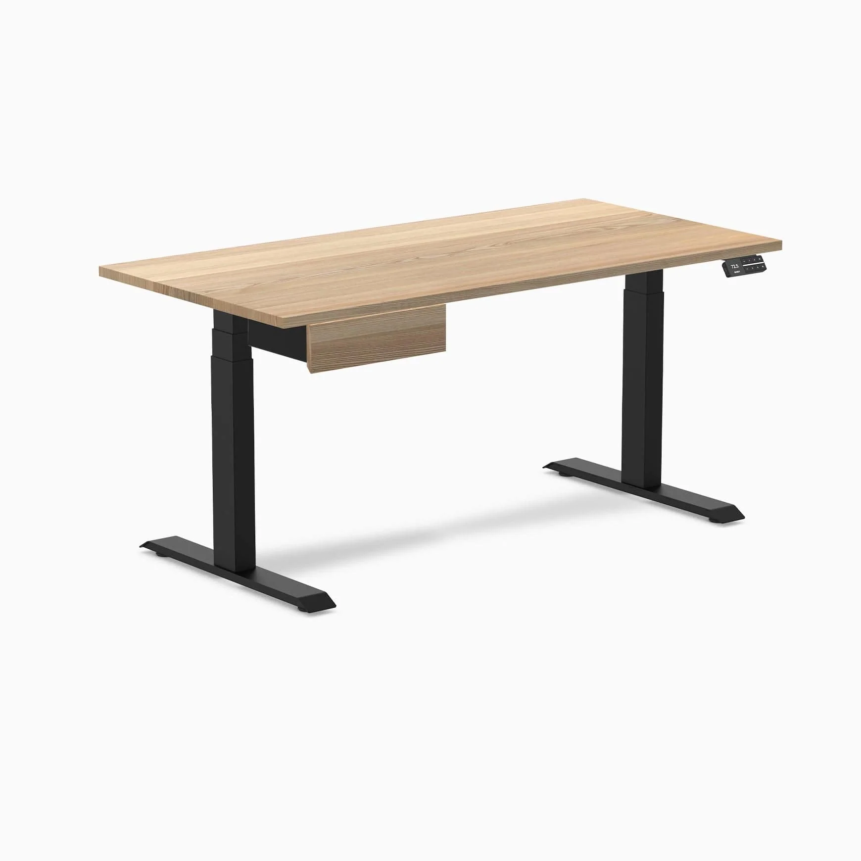Desky Dual Hardwood Standing Desk With Drawer - Image 73