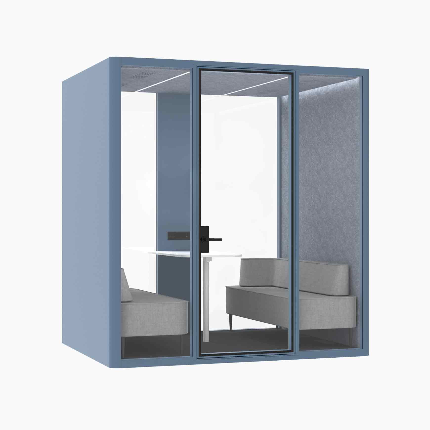 Hub Office Pod 4 Person Meeting Booth - Image 10