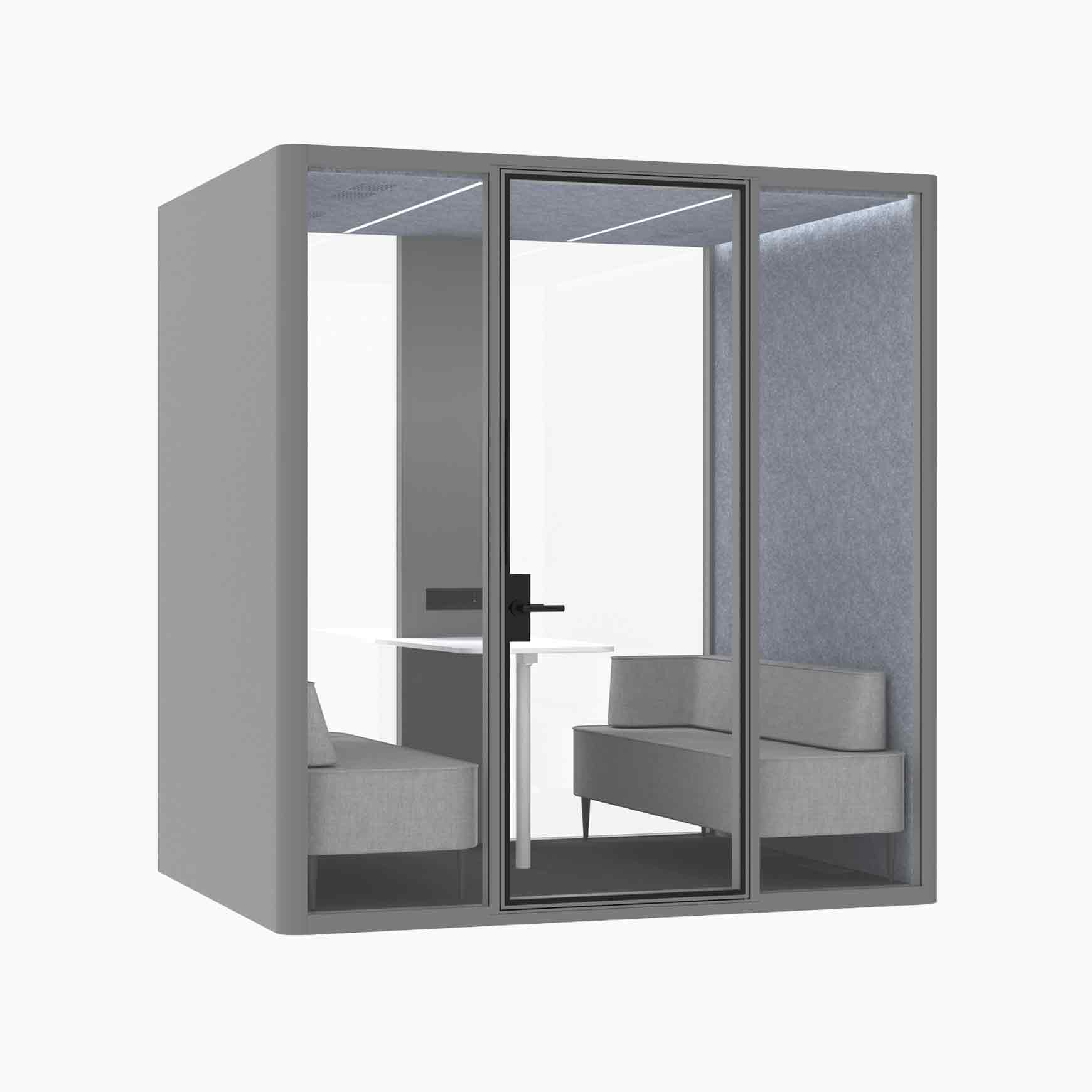 Hub Office Pod 4 Person Meeting Booth - Image 11