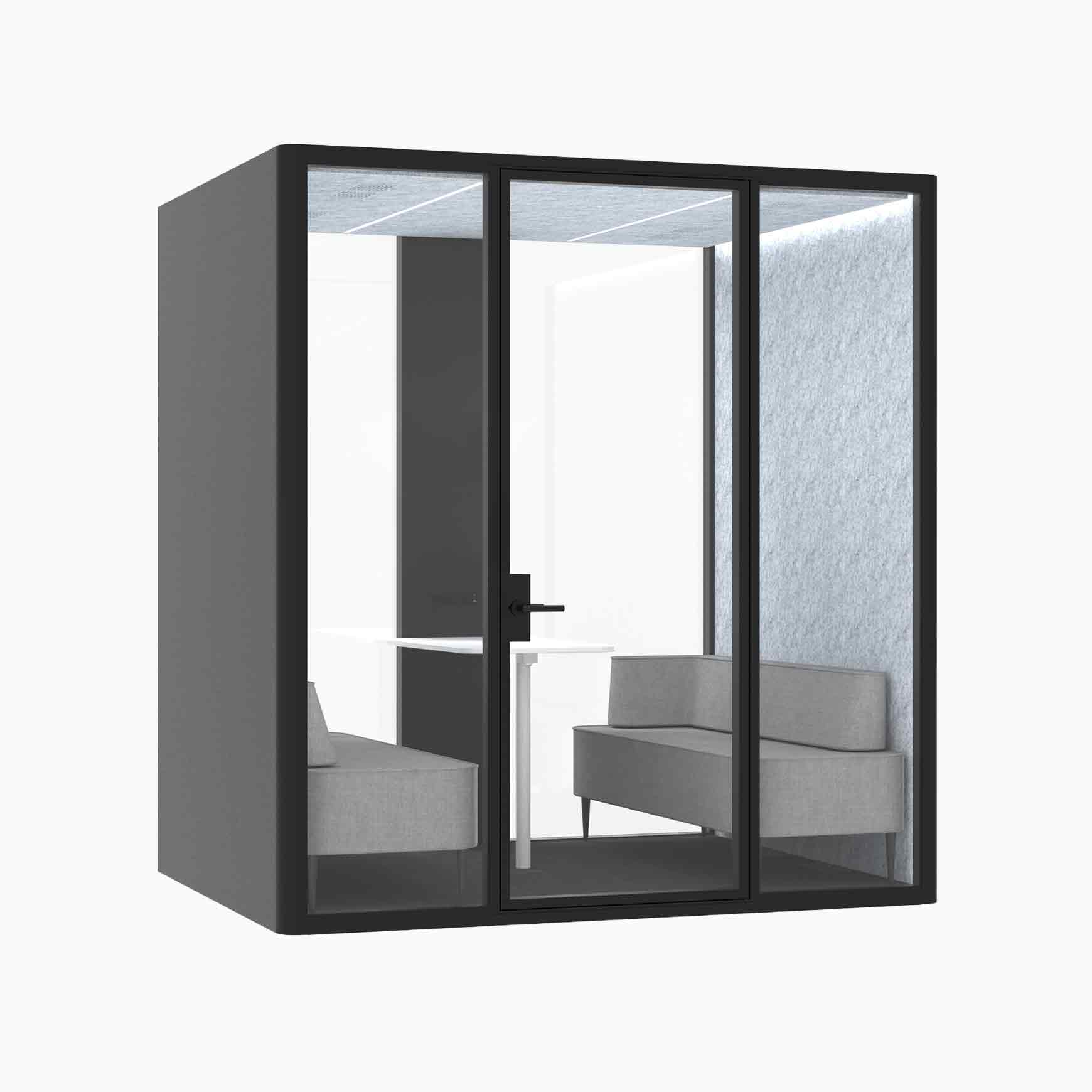 Hub Office Pod 4 Person Meeting Booth - Image 12