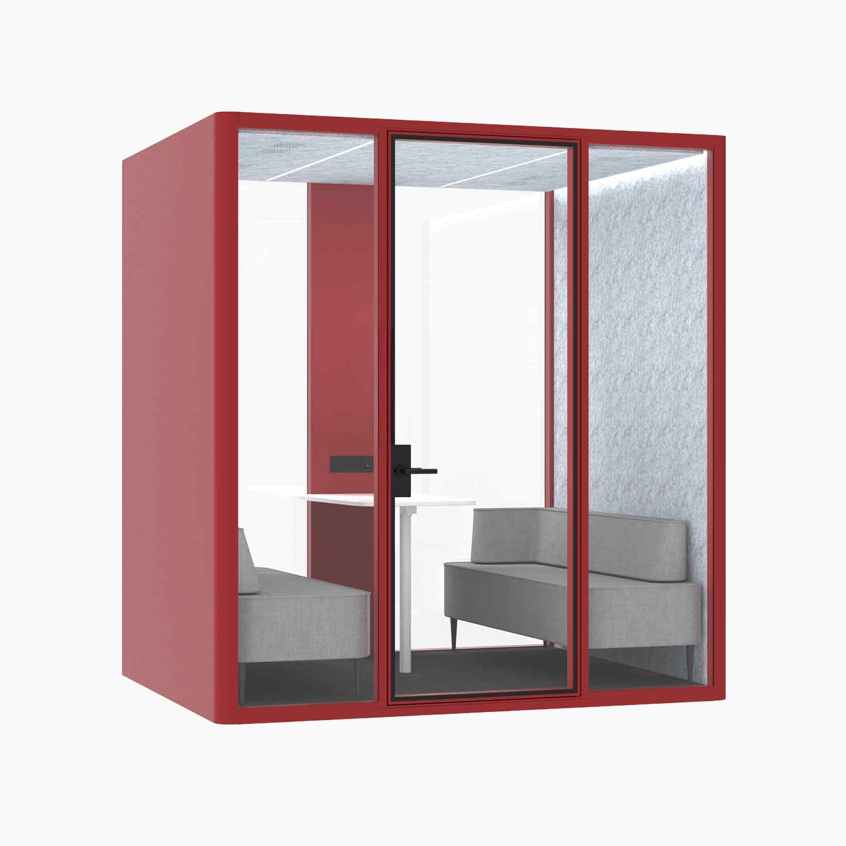 Hub Office Pod 4 Person Meeting Booth - Image 15