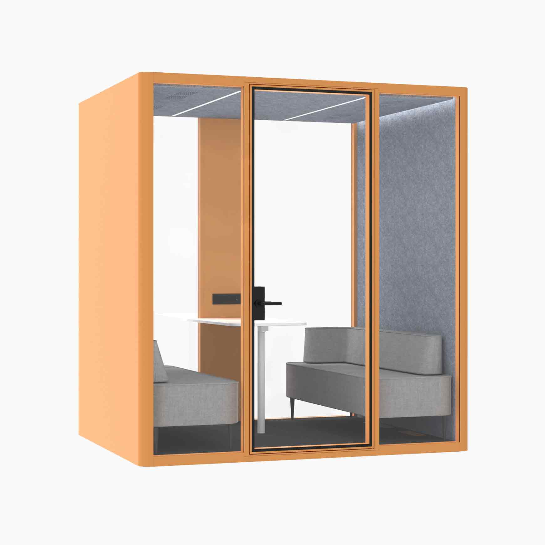 Hub Office Pod 4 Person Meeting Booth - Image 8