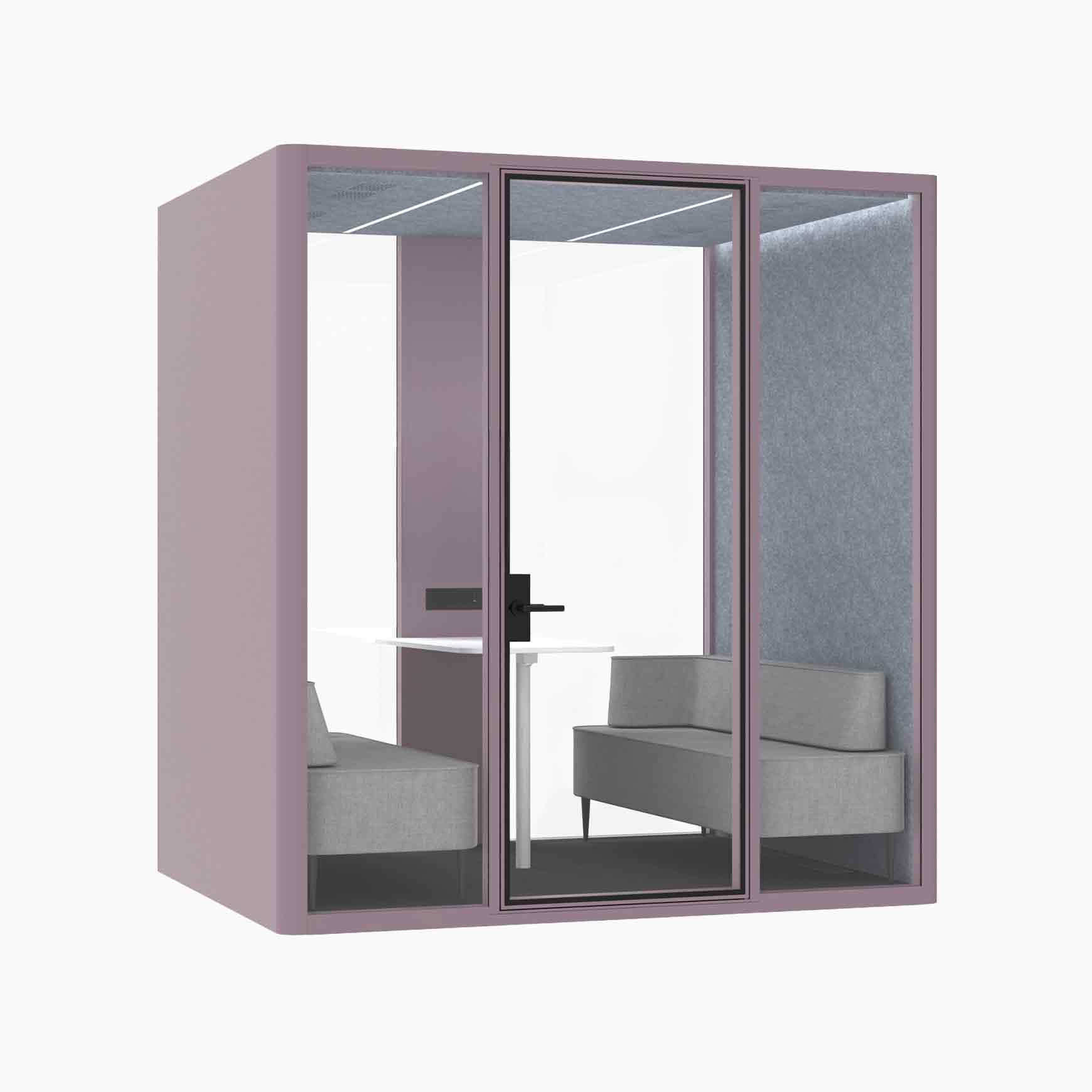 Hub Office Pod 4 Person Meeting Booth - Image 9