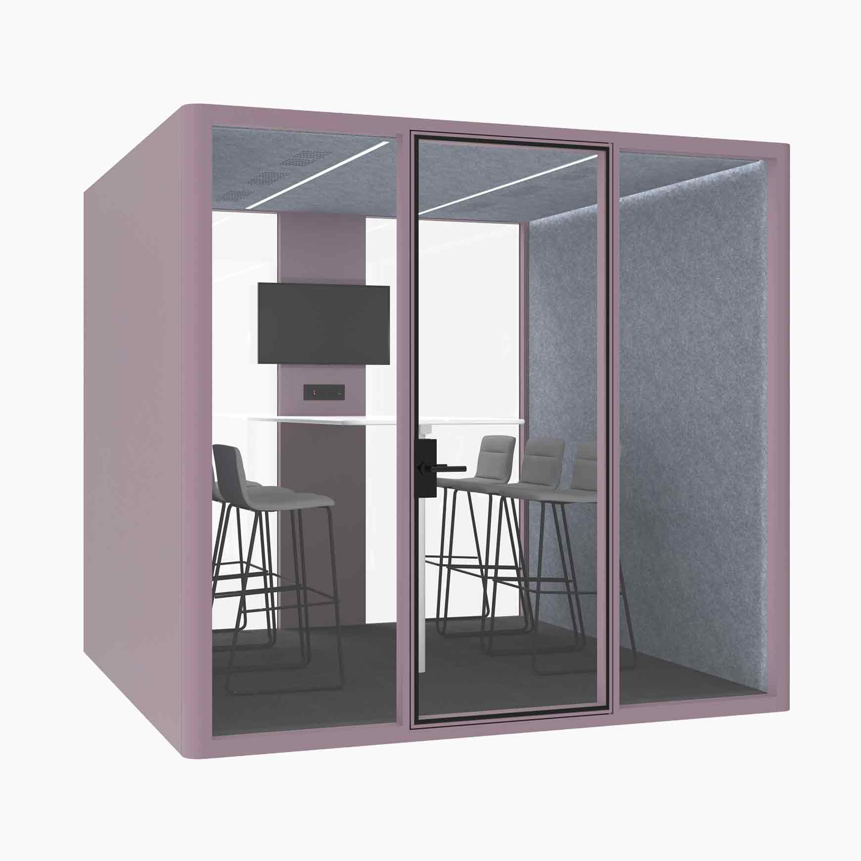 Hub Office Pod 6 Person Meeting Room Booth - Image 10