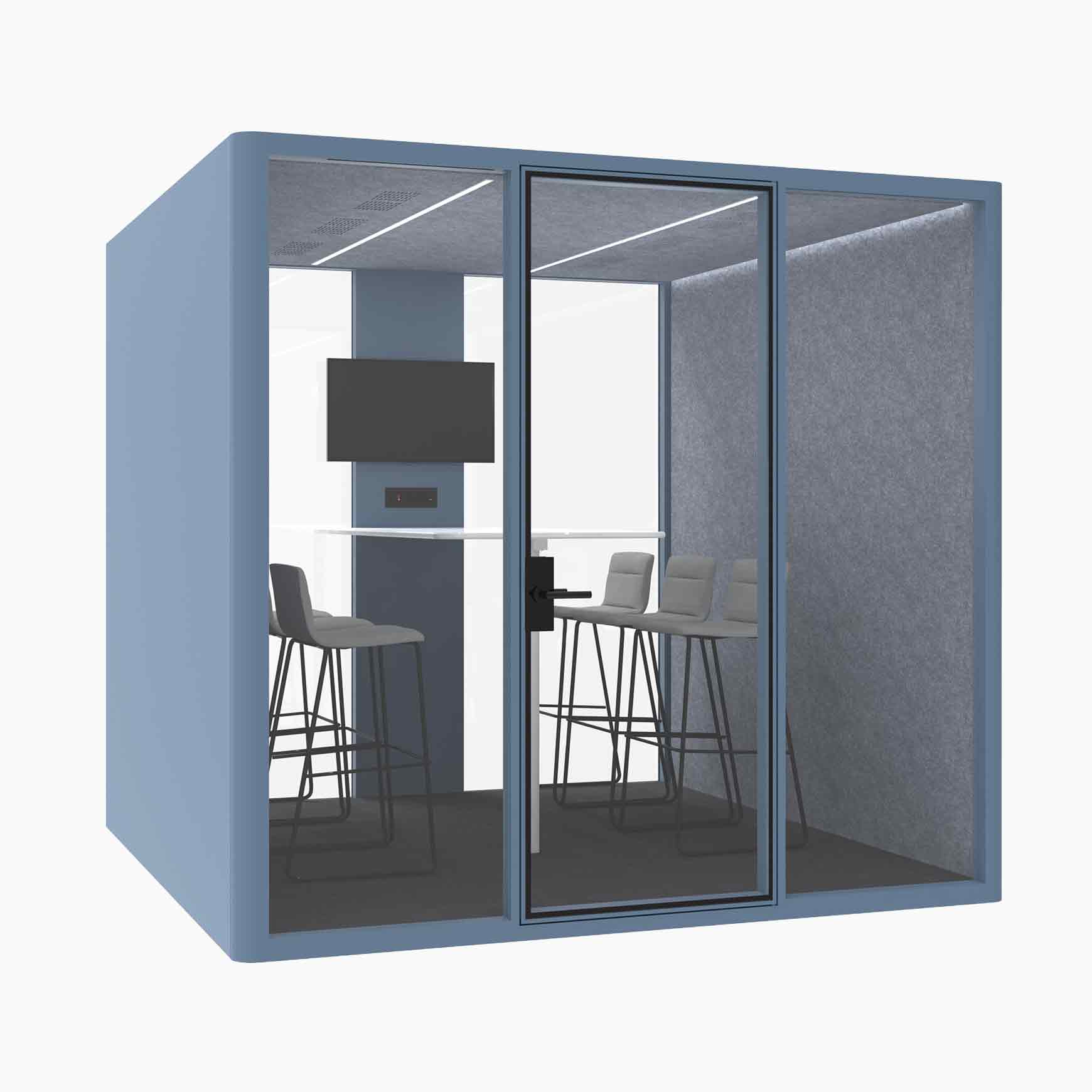 Hub Office Pod 6 Person Meeting Room Booth - Image 11