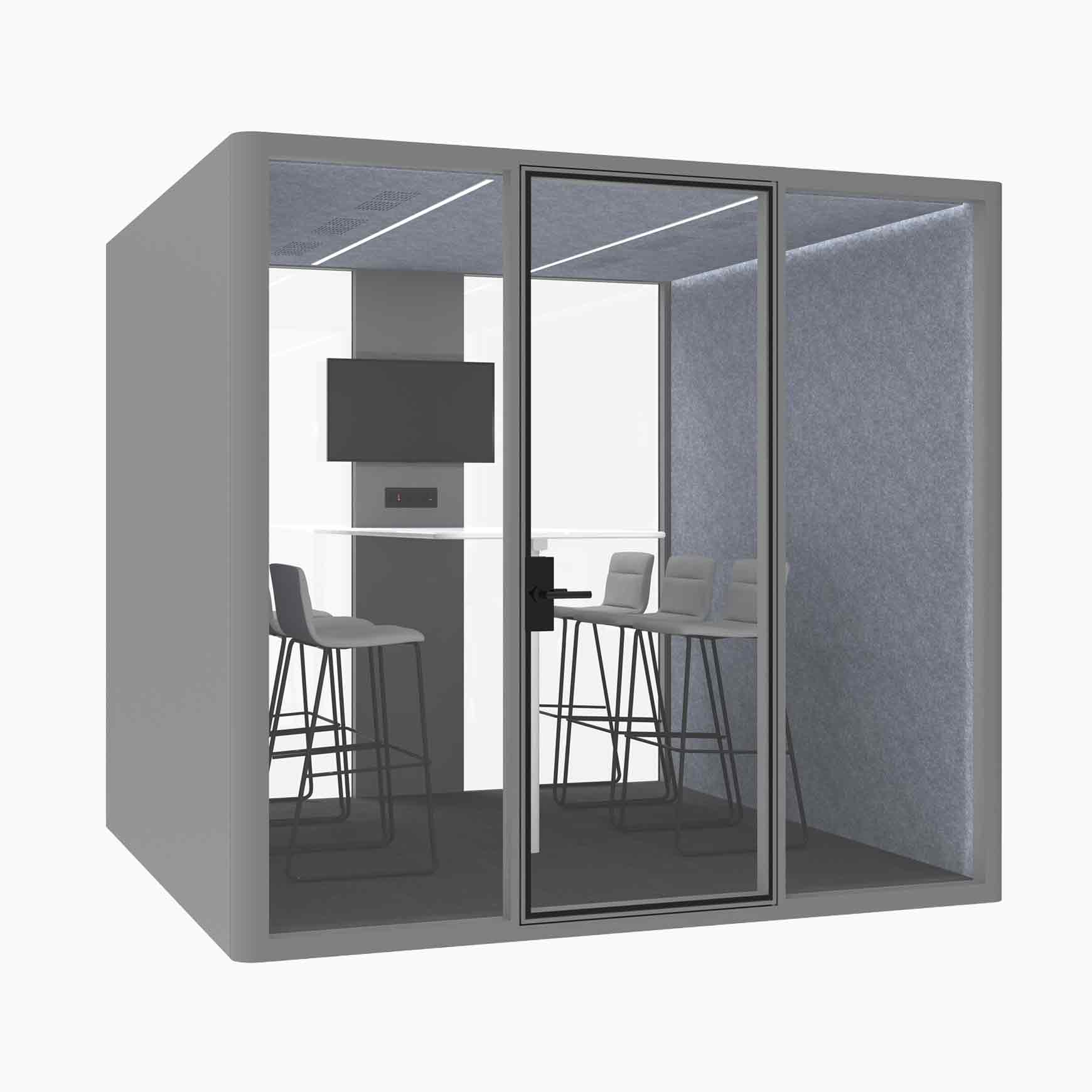Hub Office Pod 6 Person Meeting Room Booth - Image 12