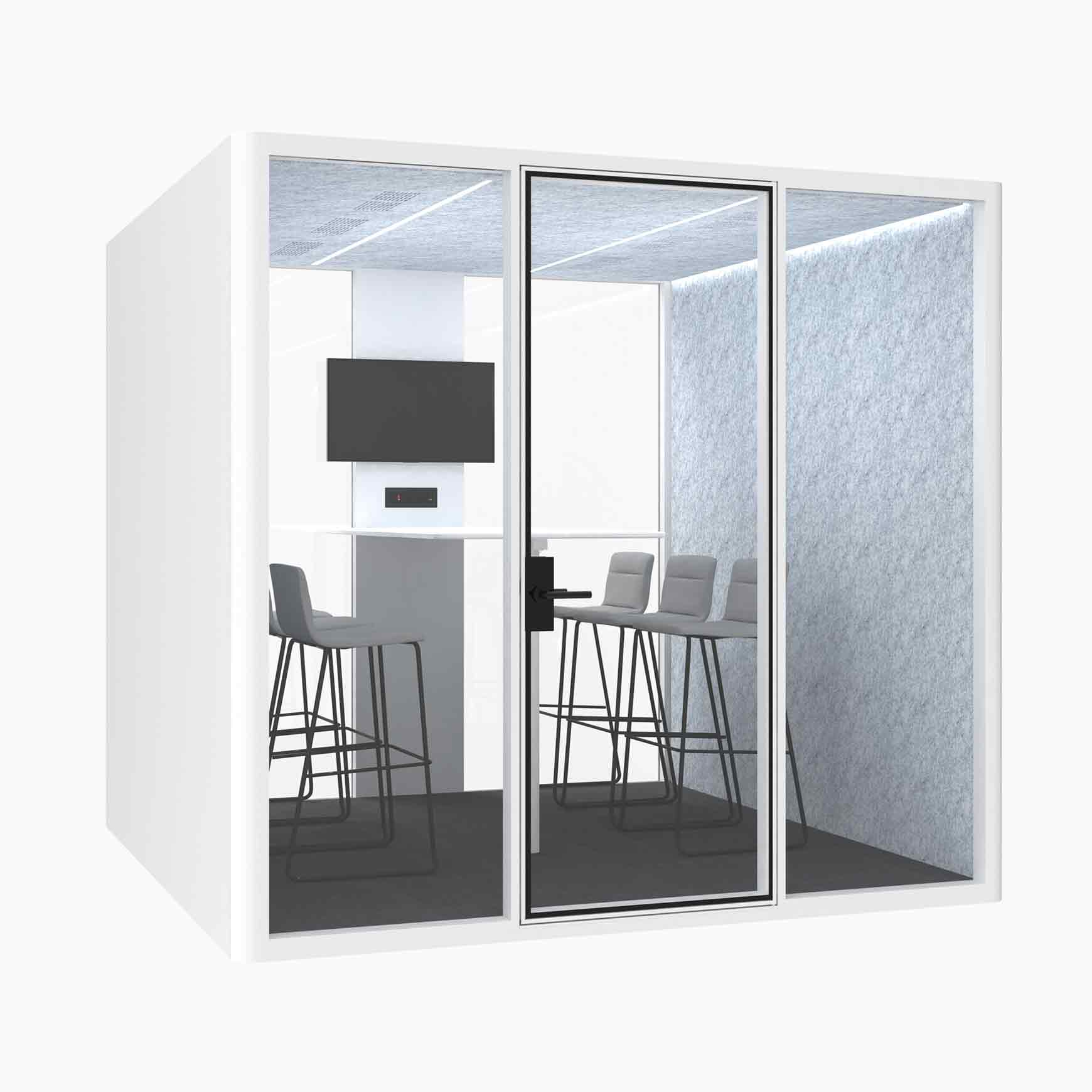 Hub Office Pod 6 Person Meeting Room Booth - Image 14