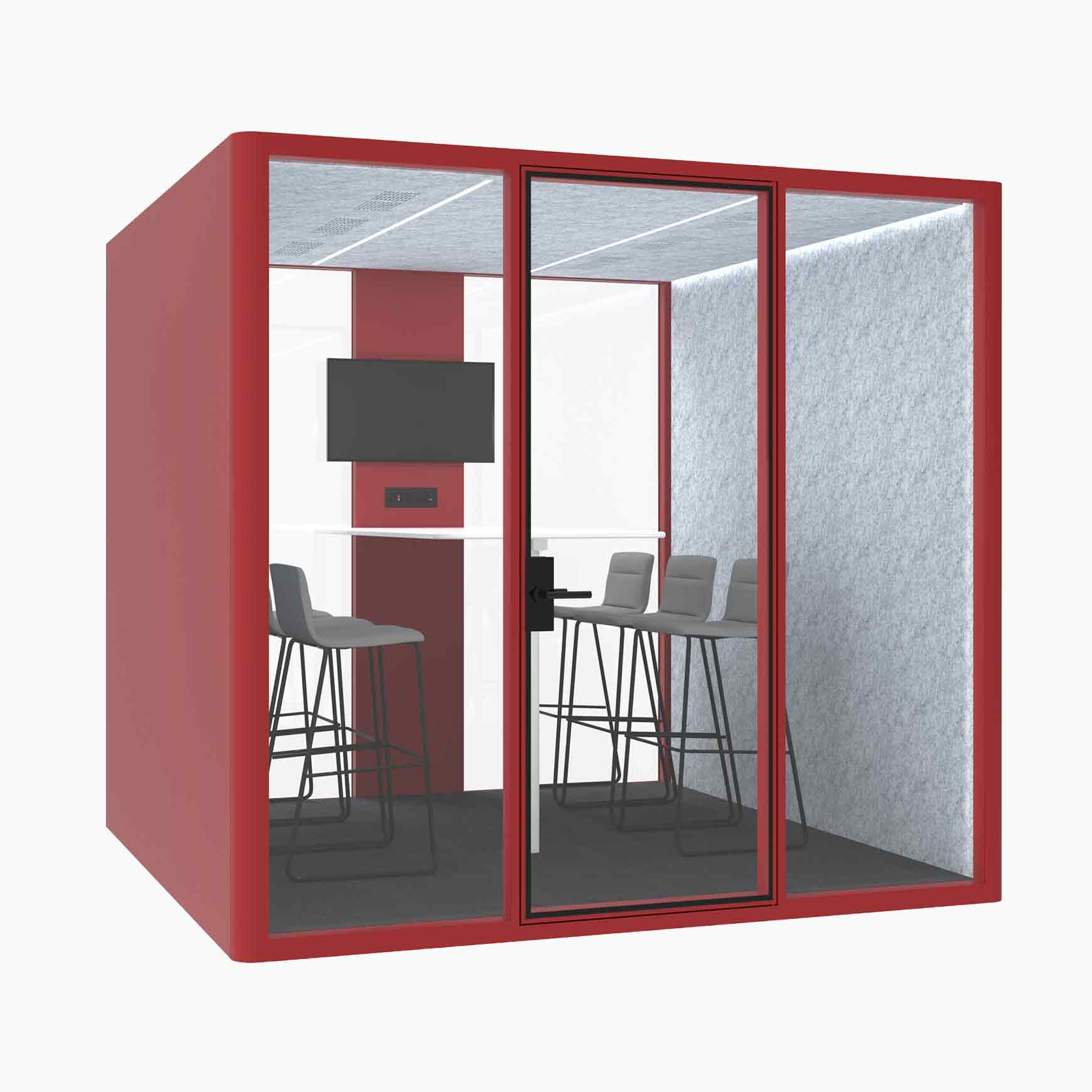Hub Office Pod 6 Person Meeting Room Booth - Image 16