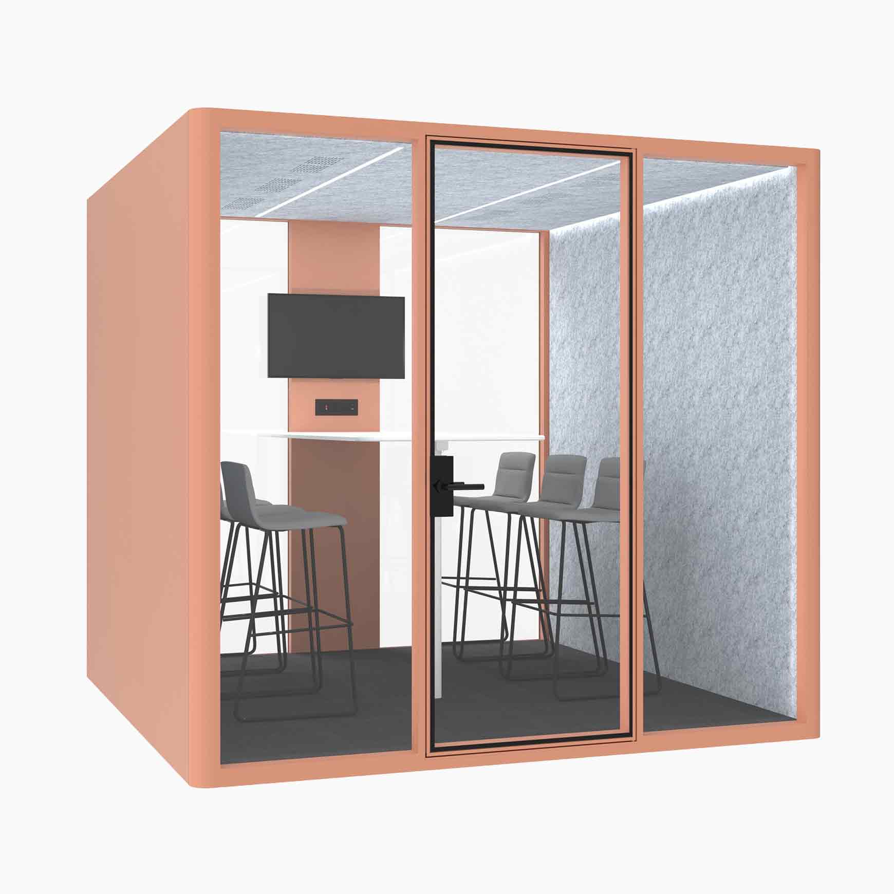 Hub Office Pod 6 Person Meeting Room Booth - Image 17
