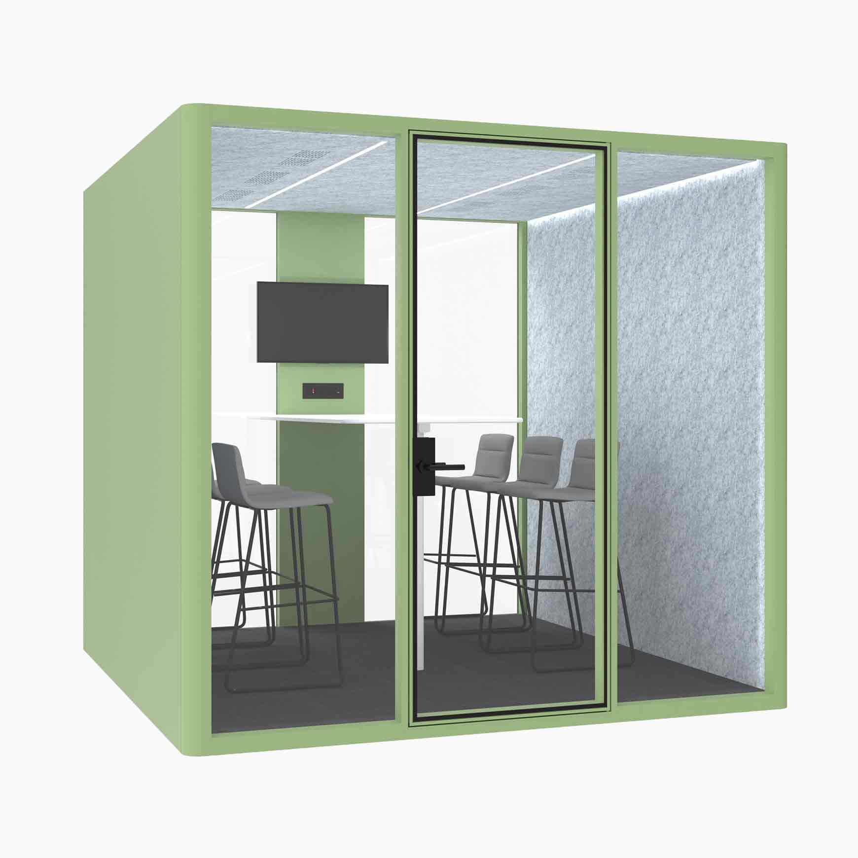 Hub Office Pod 6 Person Meeting Room Booth - Image 18