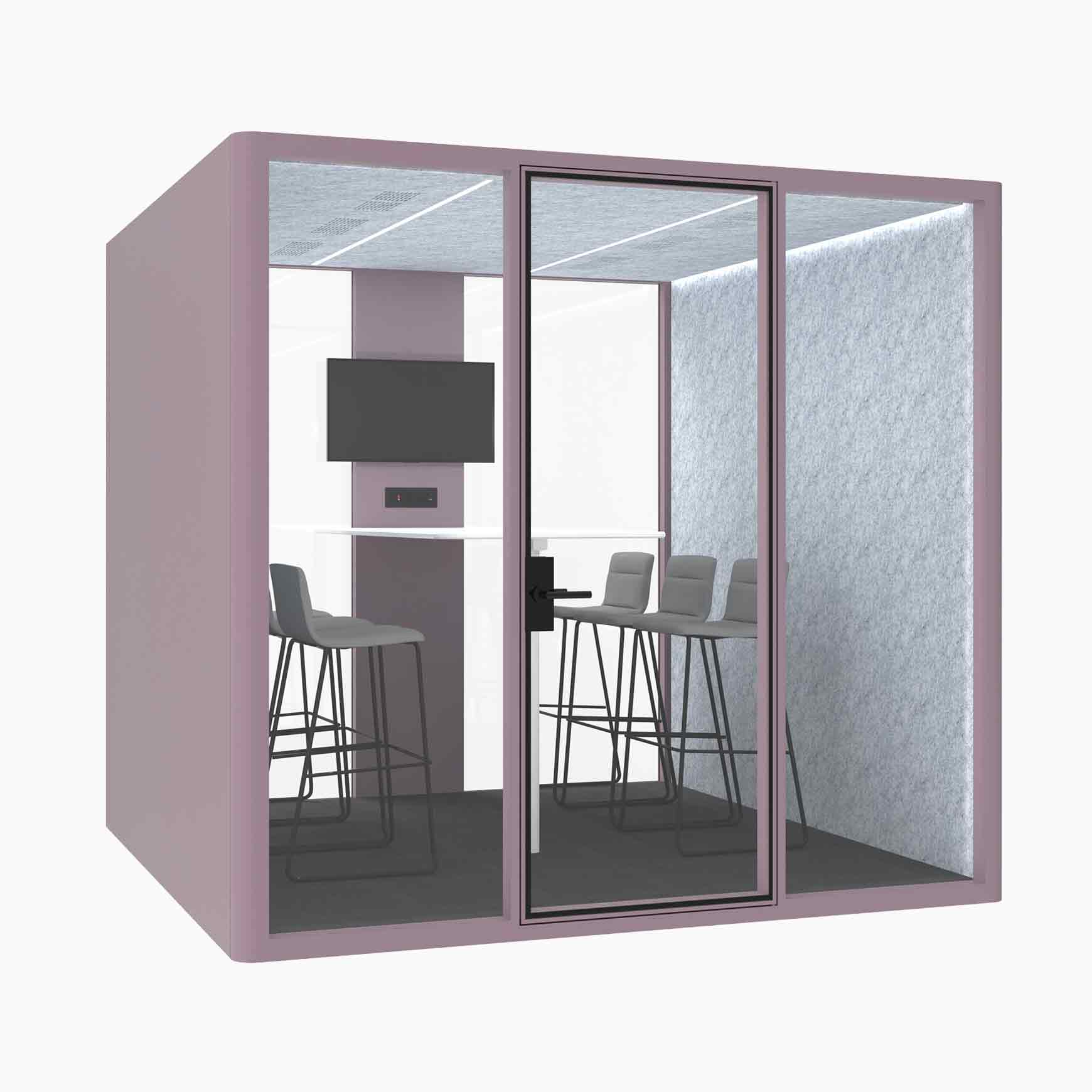 Hub Office Pod 6 Person Meeting Room Booth - Image 20