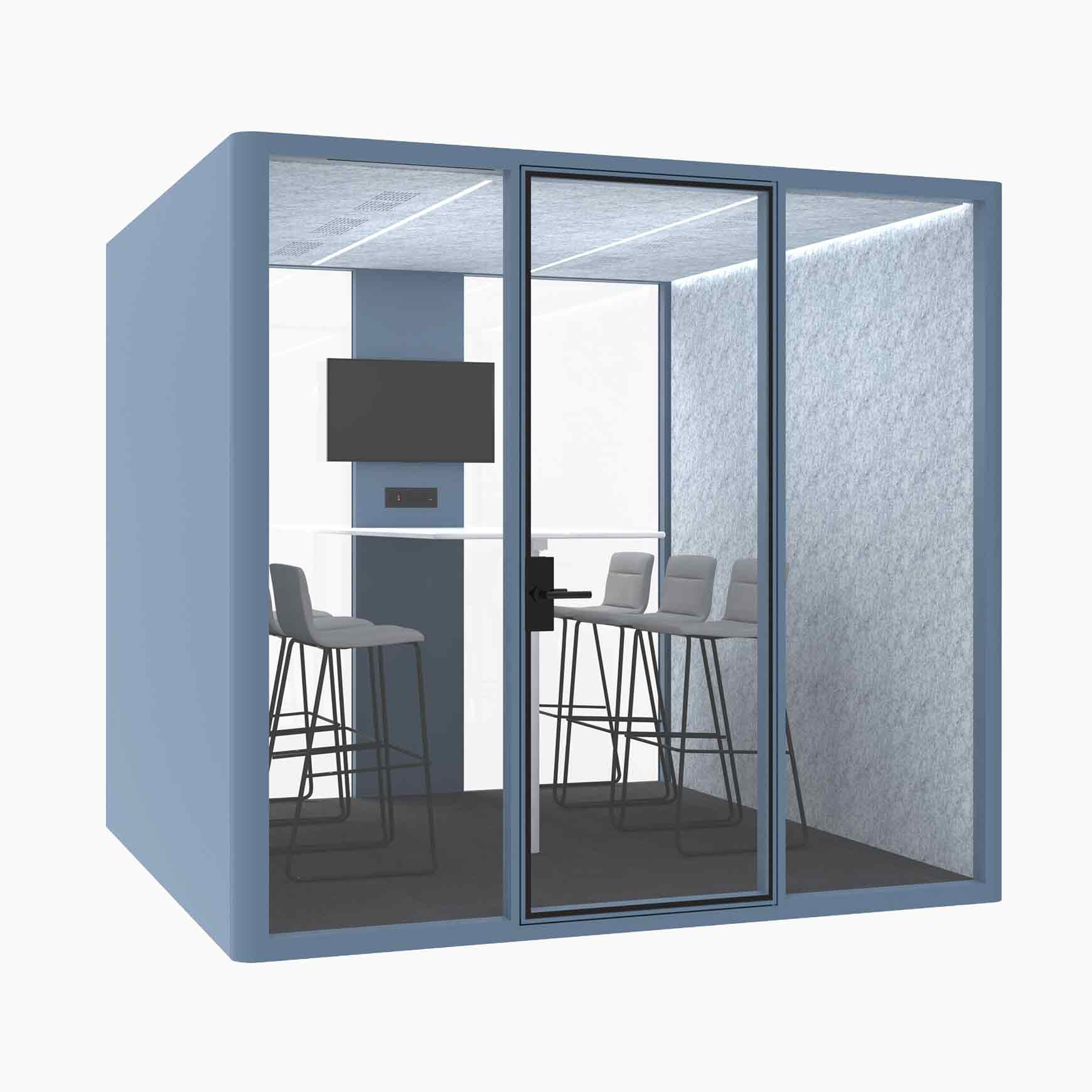 Hub Office Pod 6 Person Meeting Room Booth - Image 21