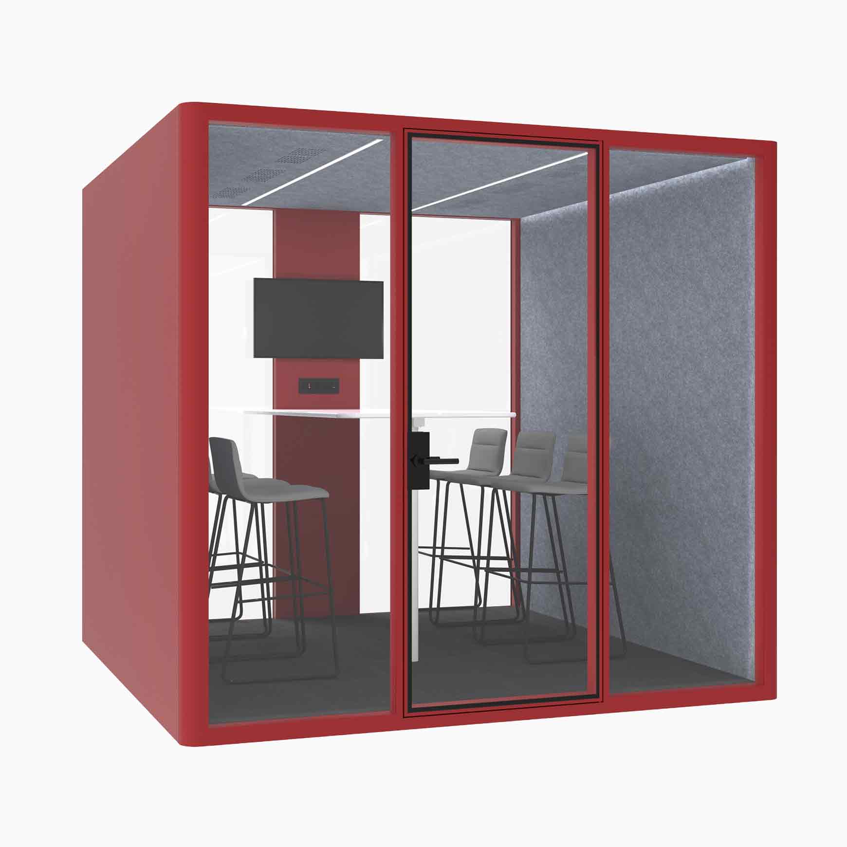 Hub Office Pod 6 Person Meeting Room Booth - Image 6