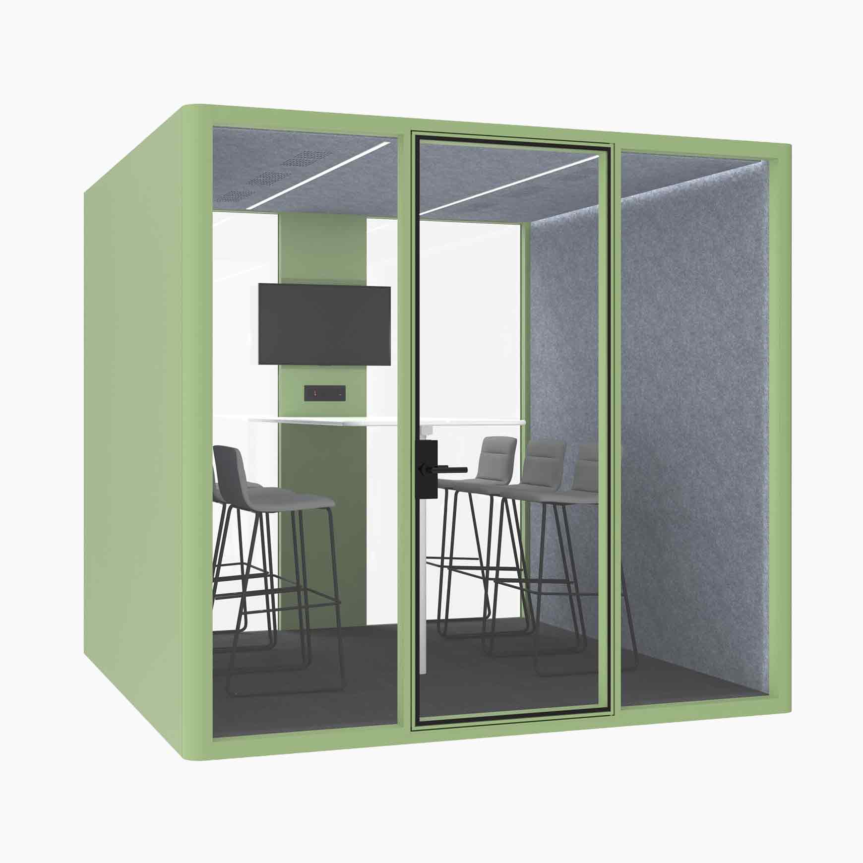 Hub Office Pod 6 Person Meeting Room Booth - Image 8