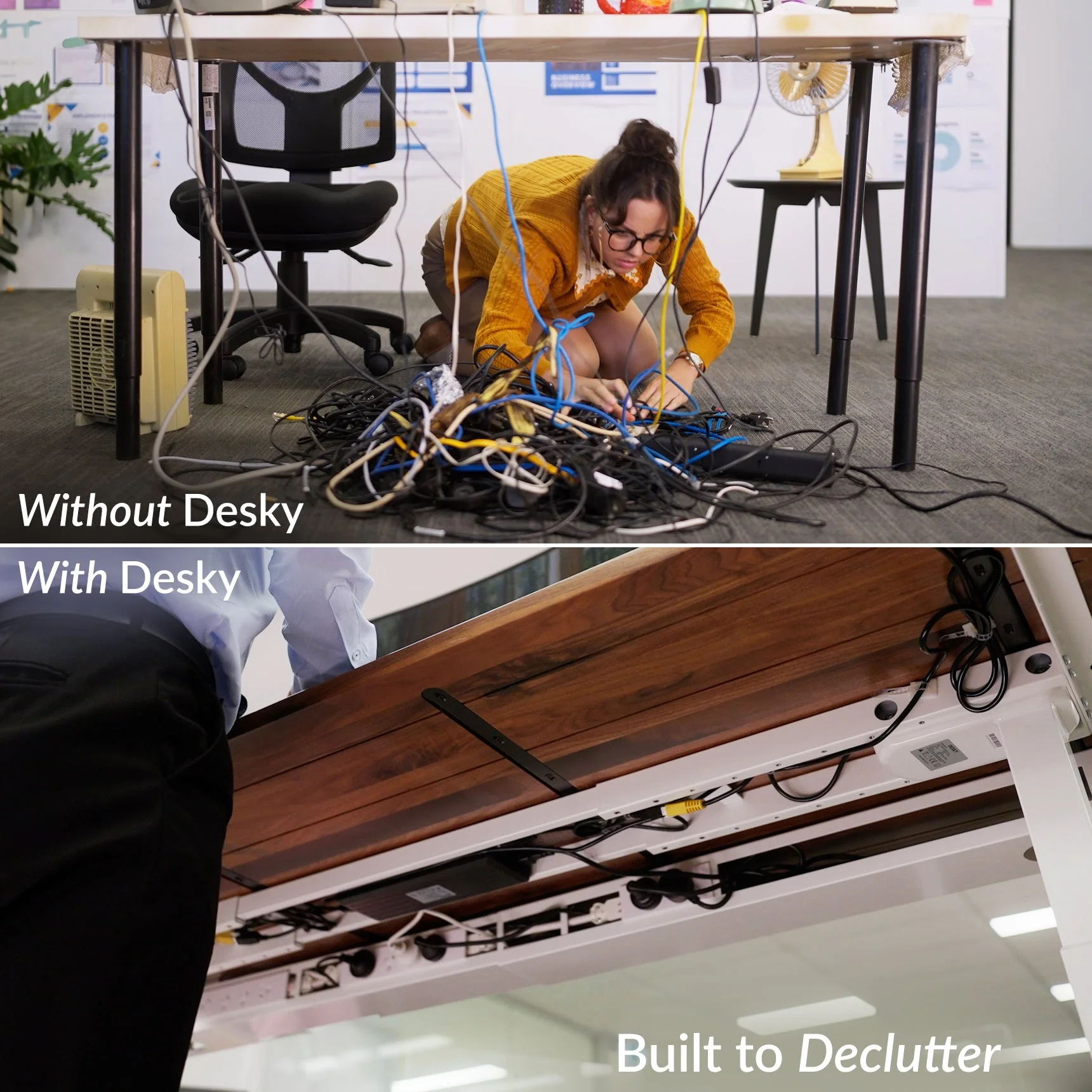Desky Integrated Cable & Power Channel - Image 4
