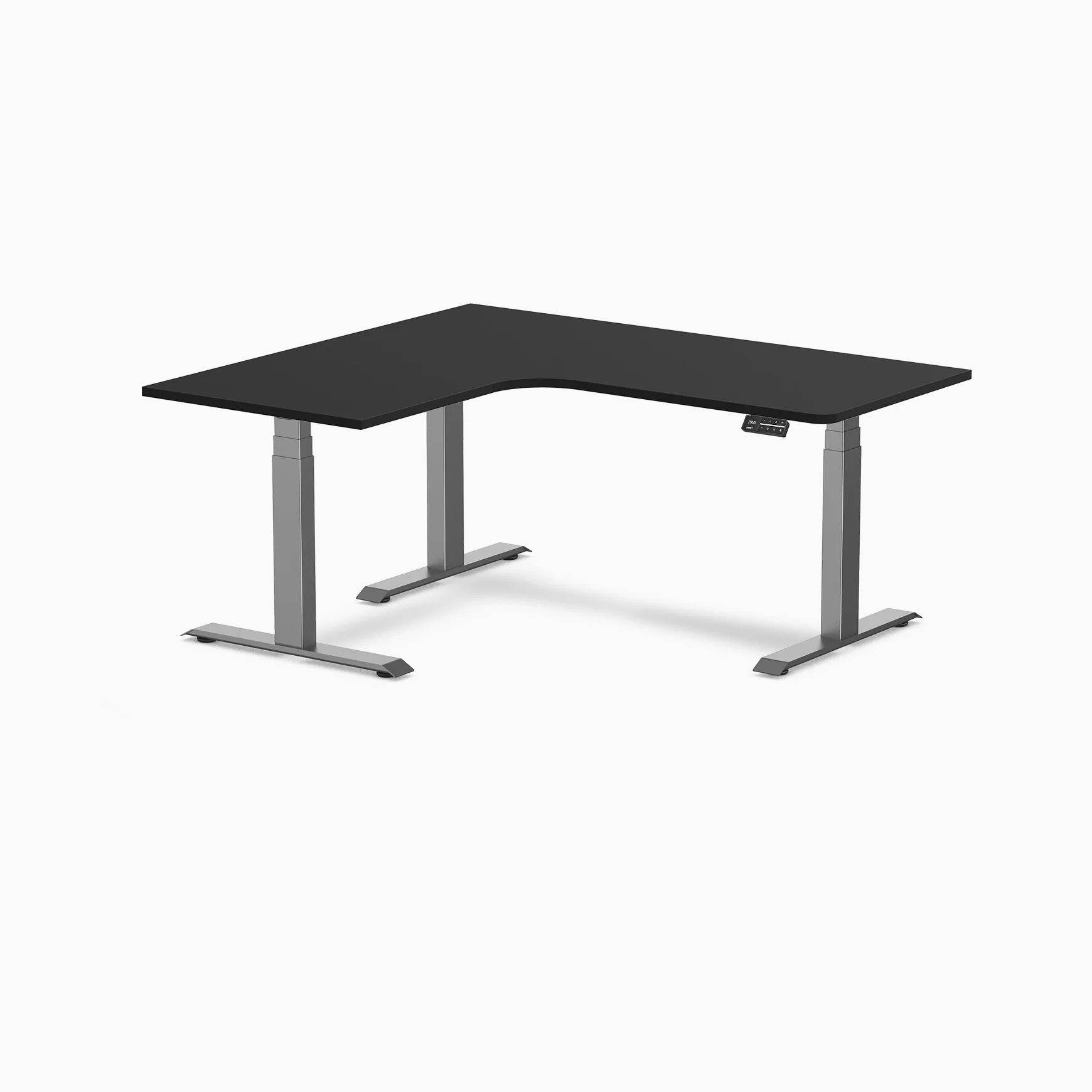 Desky L-Shape Melamine Sit Stand Desk - Image 105