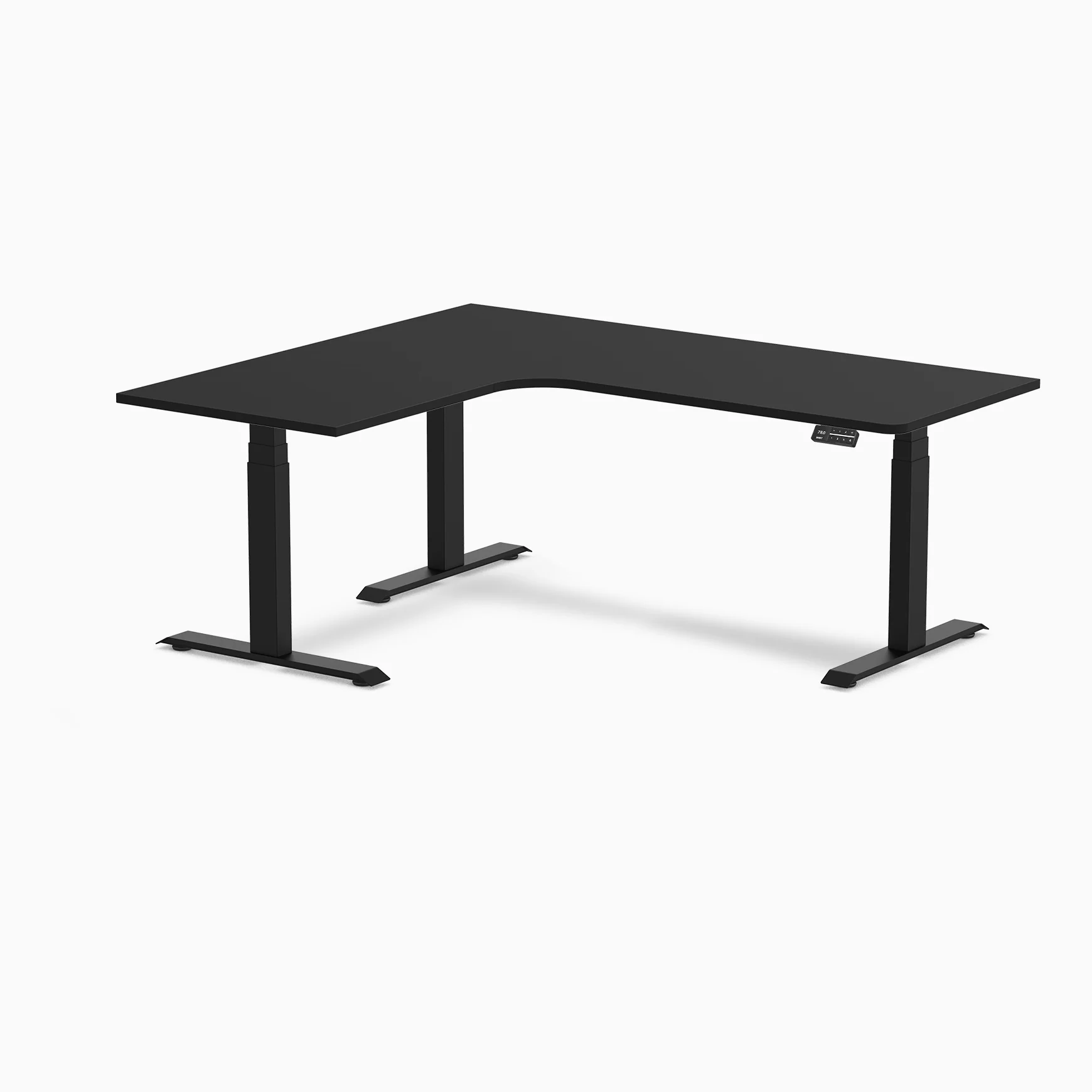 Desky L-Shape Melamine Sit Stand Desk - Image 106