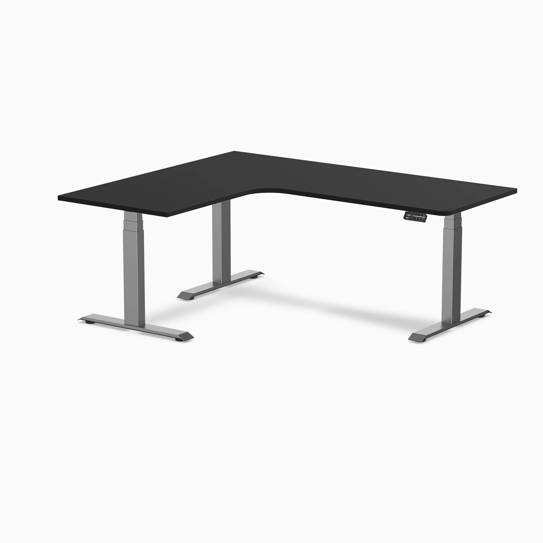 Desky L-Shape Melamine Sit Stand Desk - Image 108