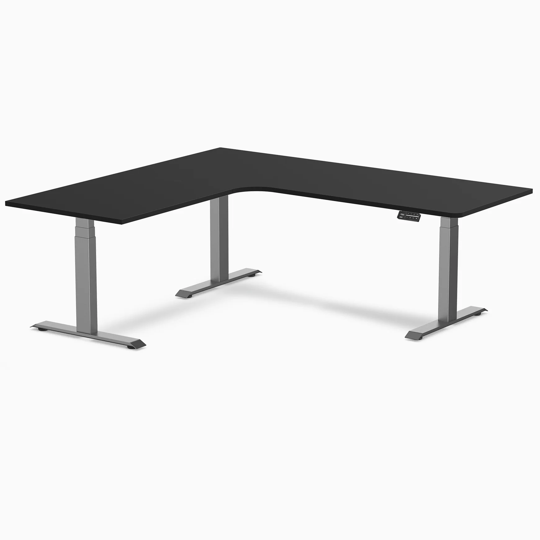 Desky L-Shape Melamine Sit Stand Desk - Image 111