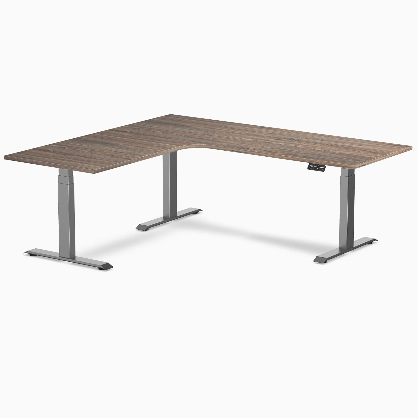 Desky L-Shape Melamine Sit Stand Desk - Image 120