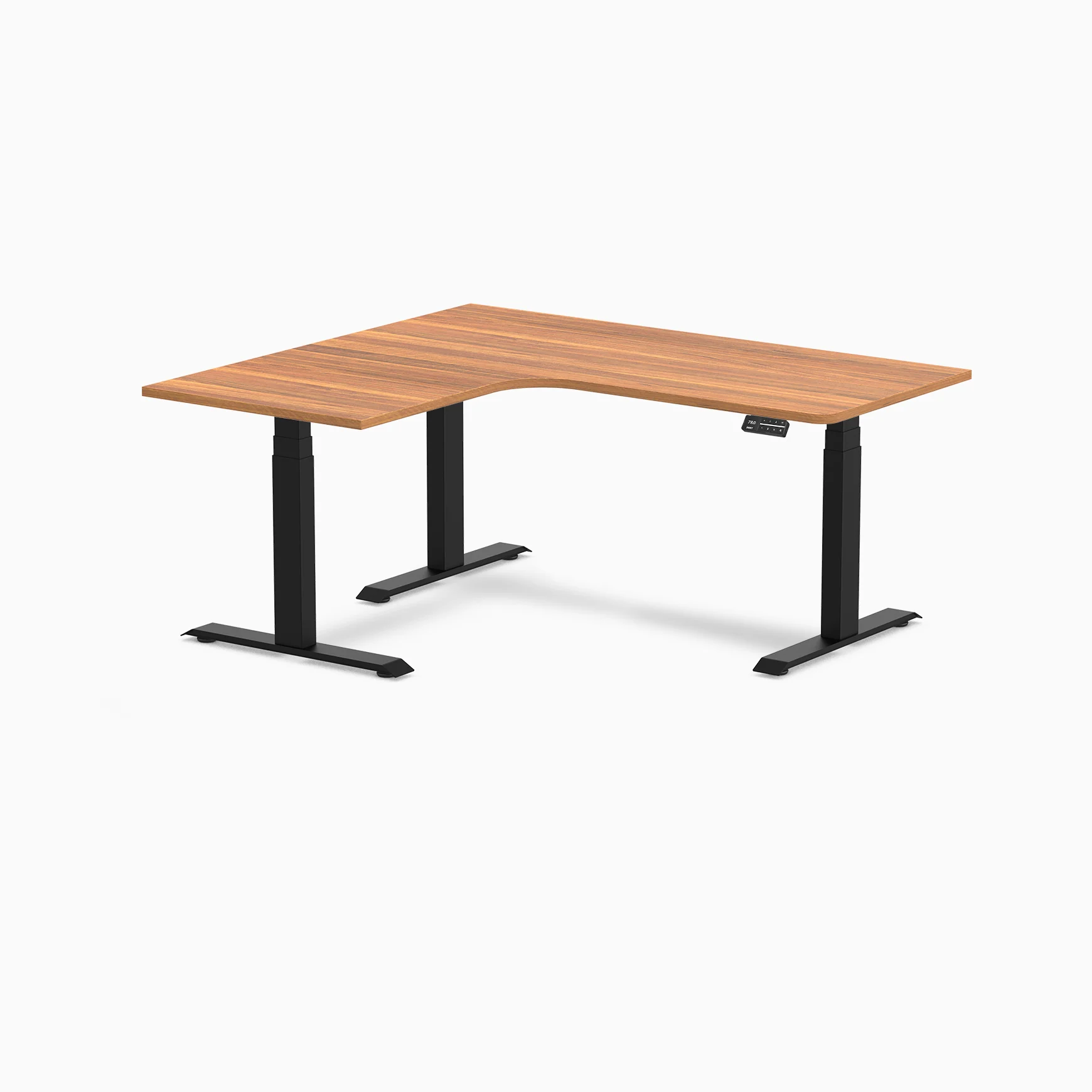 Desky L-Shape Melamine Sit Stand Desk - Image 130