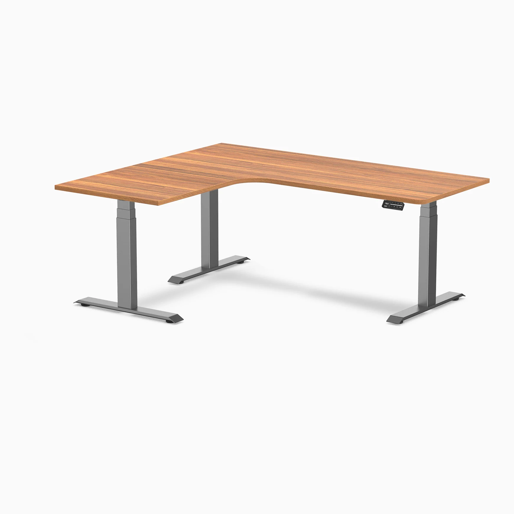 Desky L-Shape Melamine Sit Stand Desk - Image 135