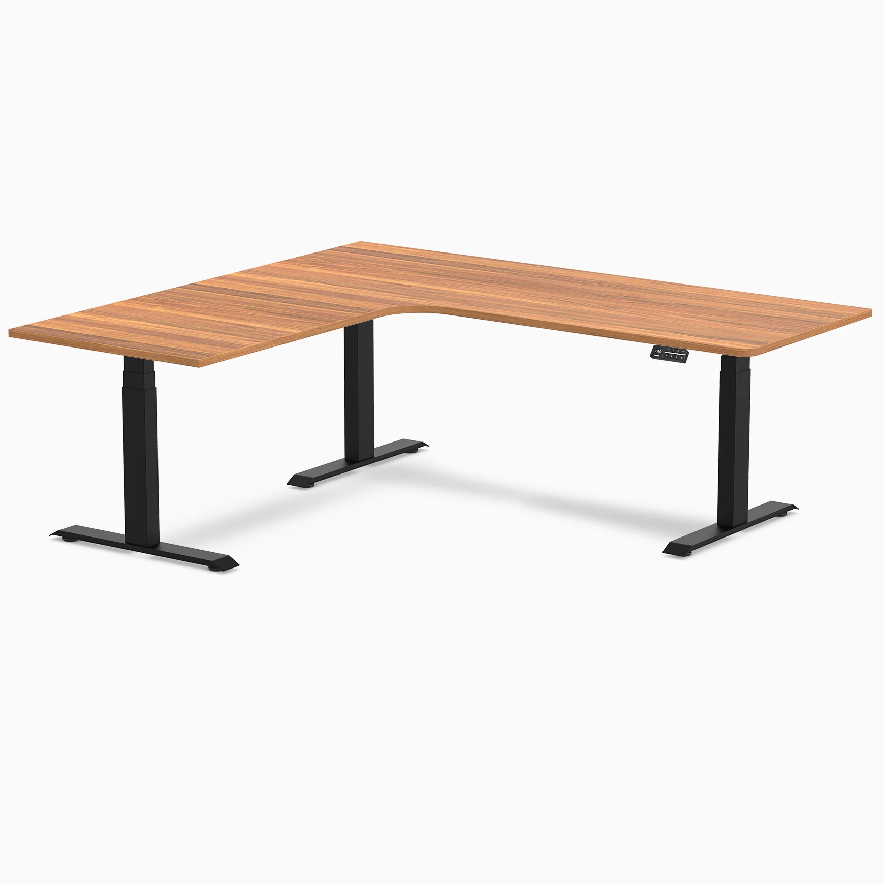 Desky L-Shape Melamine Sit Stand Desk - Image 136