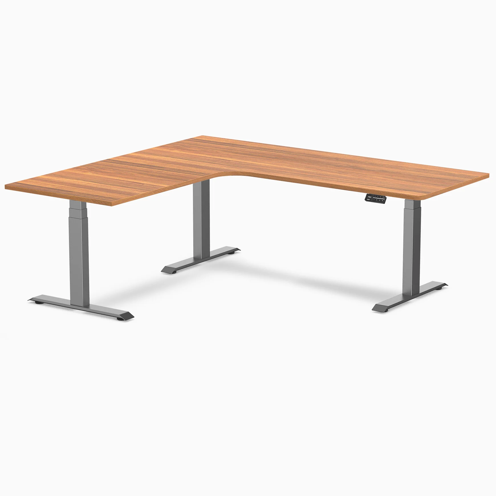 Desky L-Shape Melamine Sit Stand Desk - Image 138