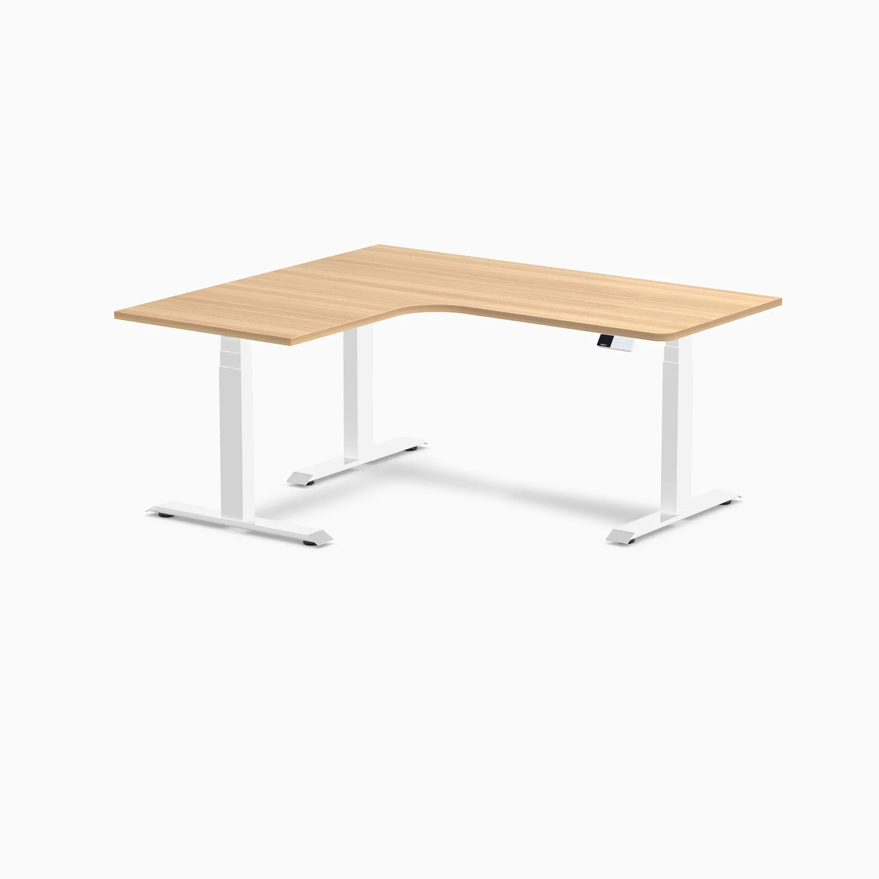 Desky L-Shape Melamine Sit Stand Desk - Image 140