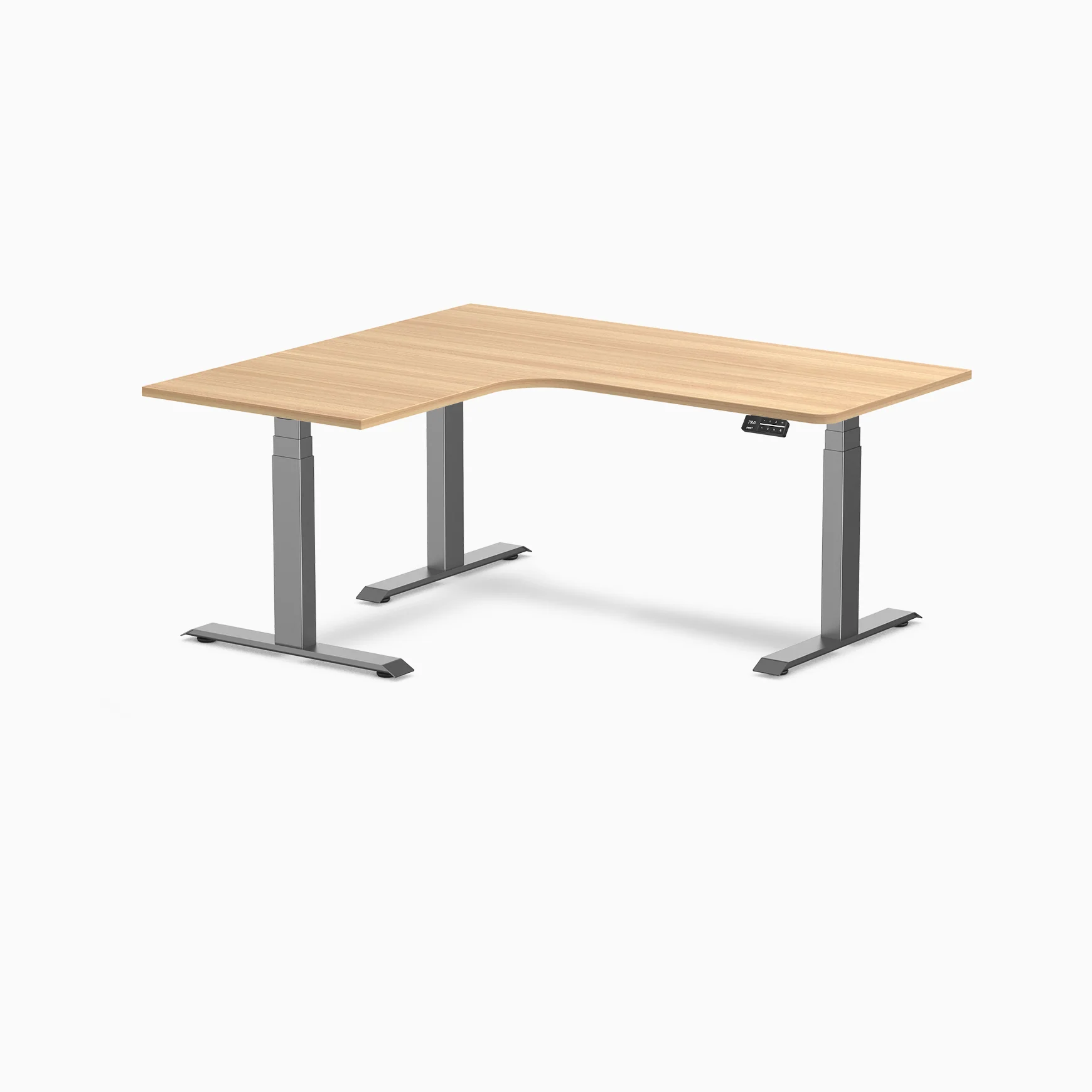 Desky L-Shape Melamine Sit Stand Desk - Image 141
