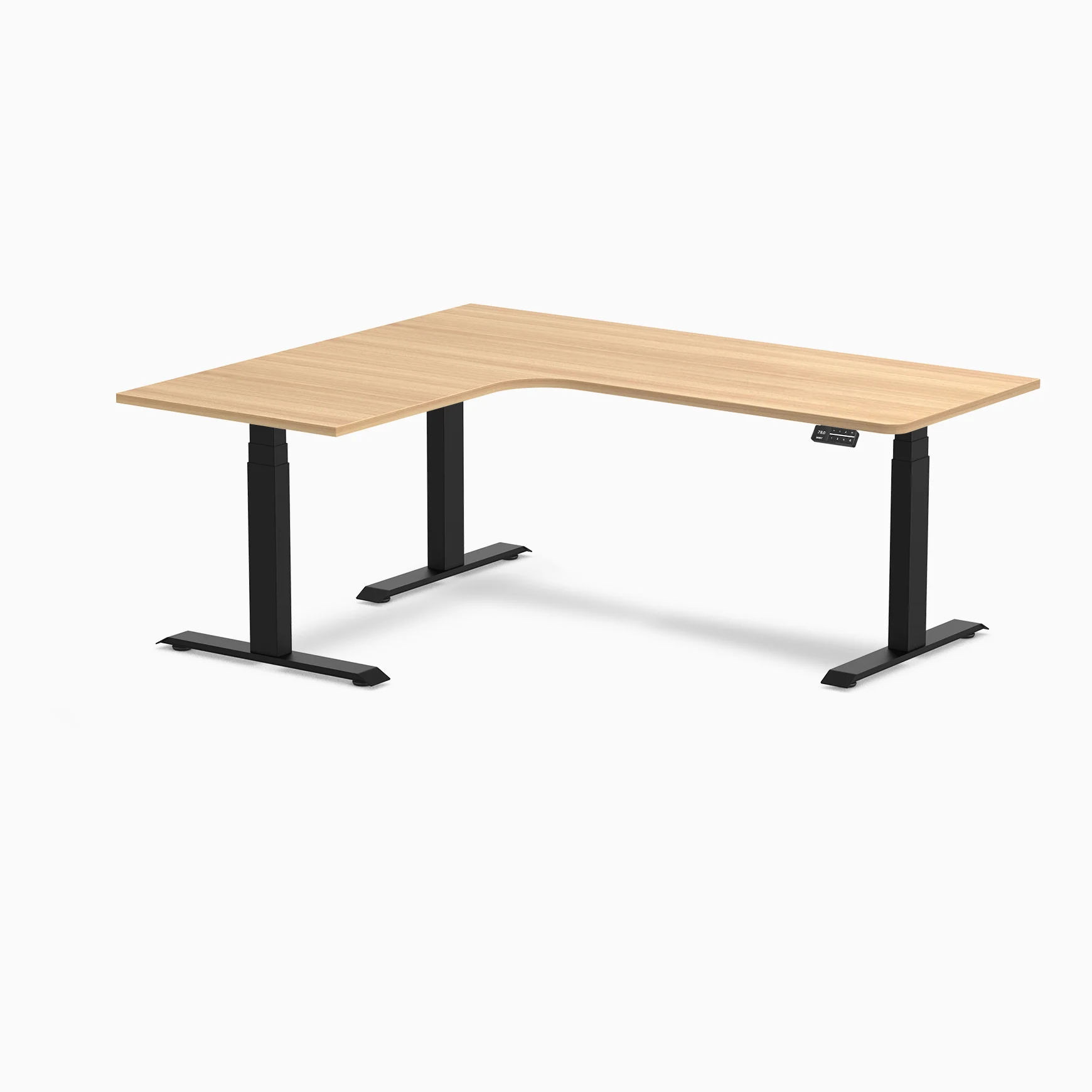 Desky L-Shape Melamine Sit Stand Desk - Image 142