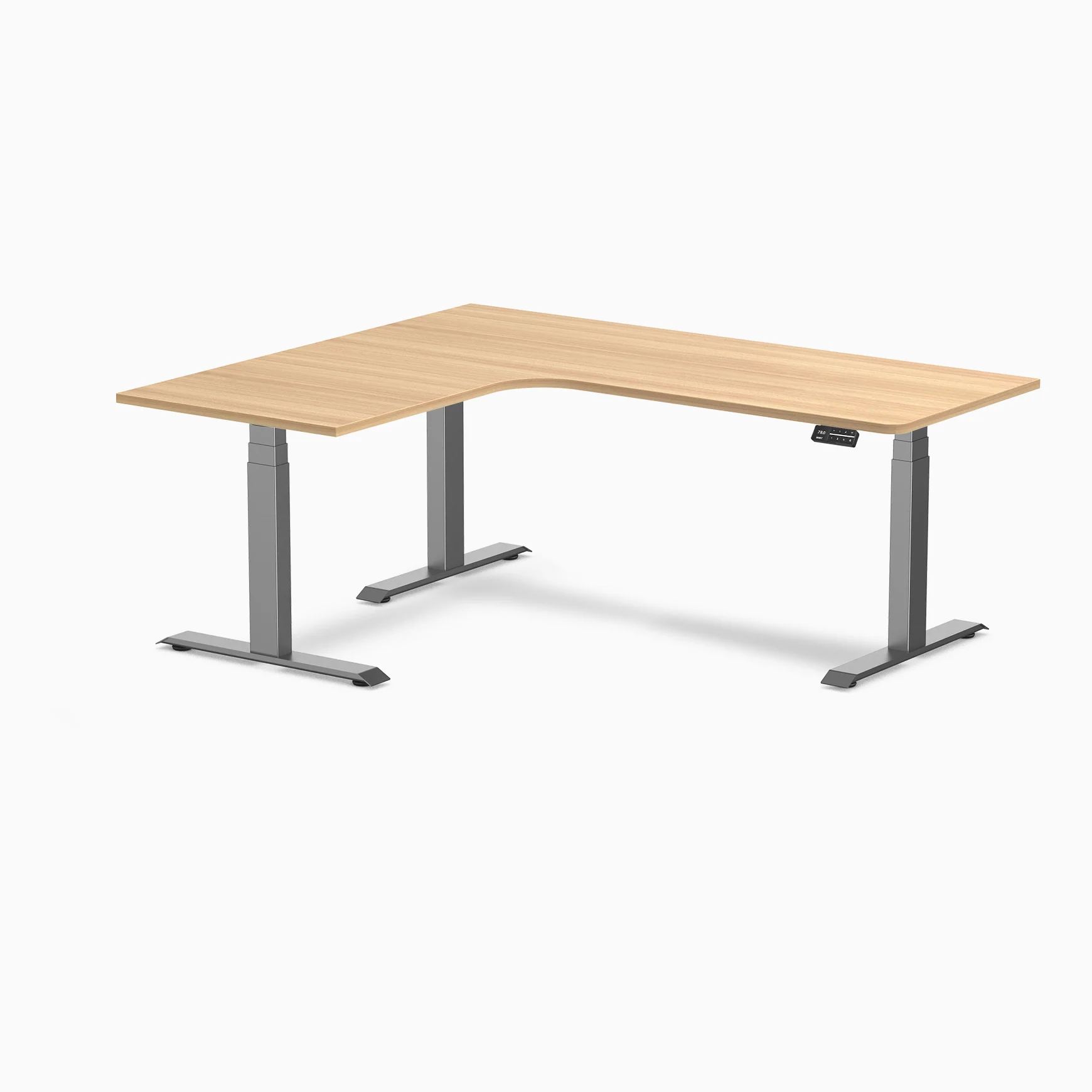 Desky L-Shape Melamine Sit Stand Desk - Image 144