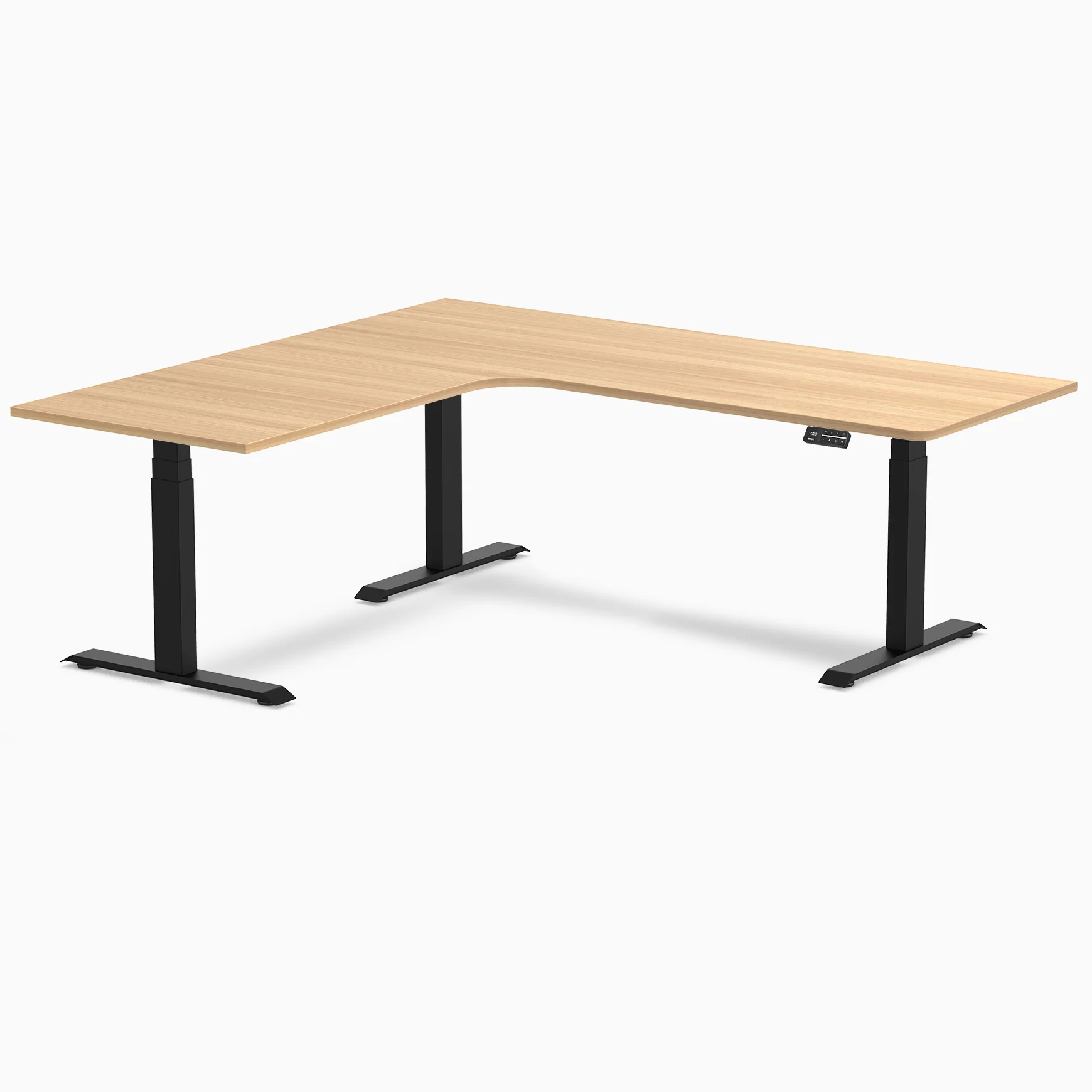 Desky L-Shape Melamine Sit Stand Desk - Image 145