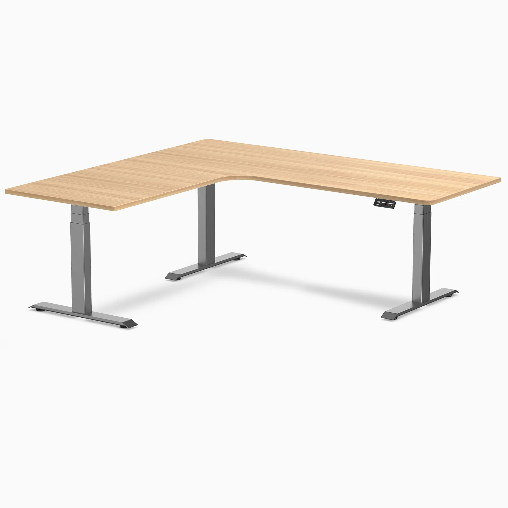 Desky L-Shape Melamine Sit Stand Desk - Image 147