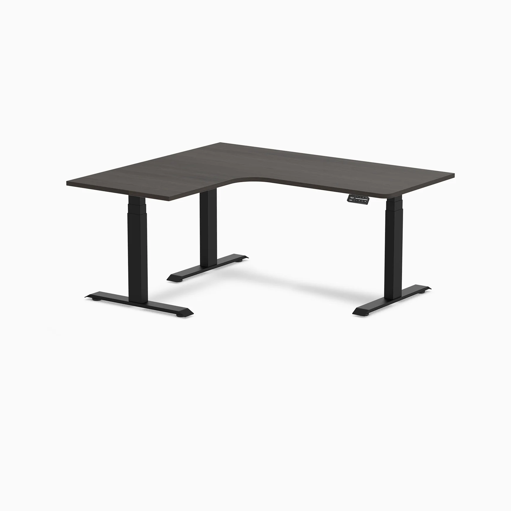 Desky L-Shape Melamine Sit Stand Desk - Image 148