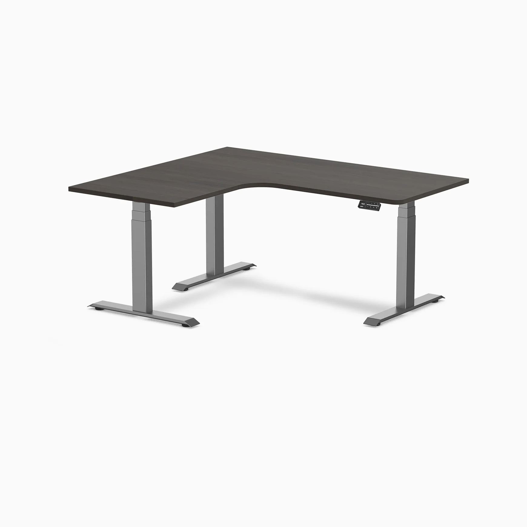 Desky L-Shape Melamine Sit Stand Desk - Image 150