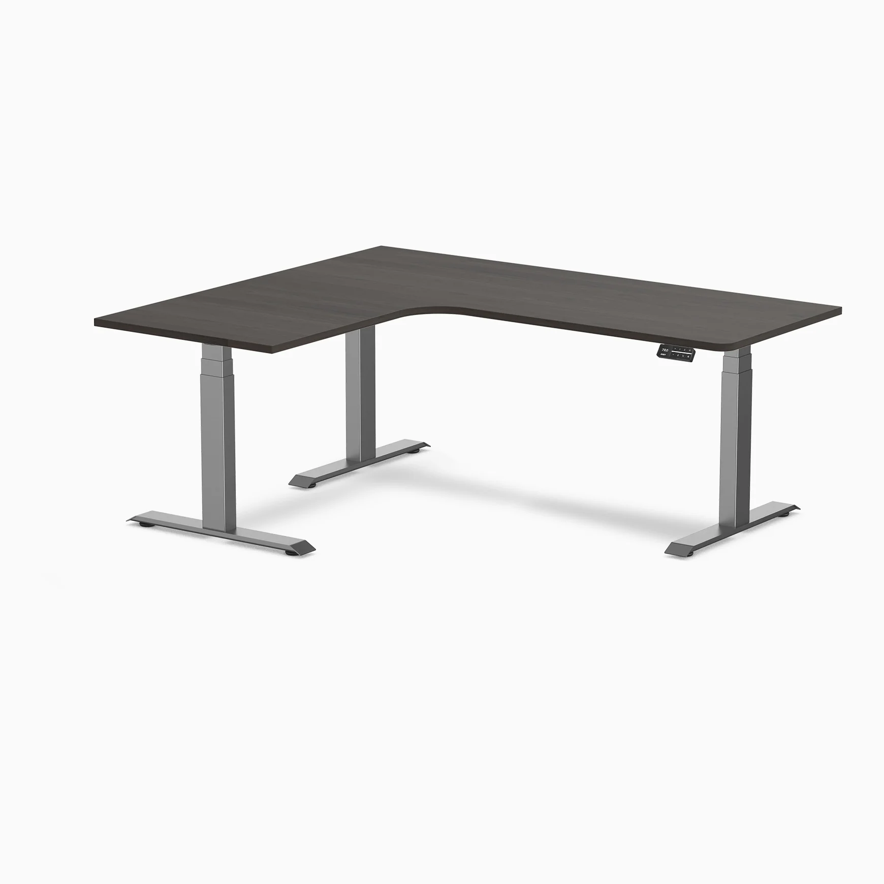 Desky L-Shape Melamine Sit Stand Desk - Image 153