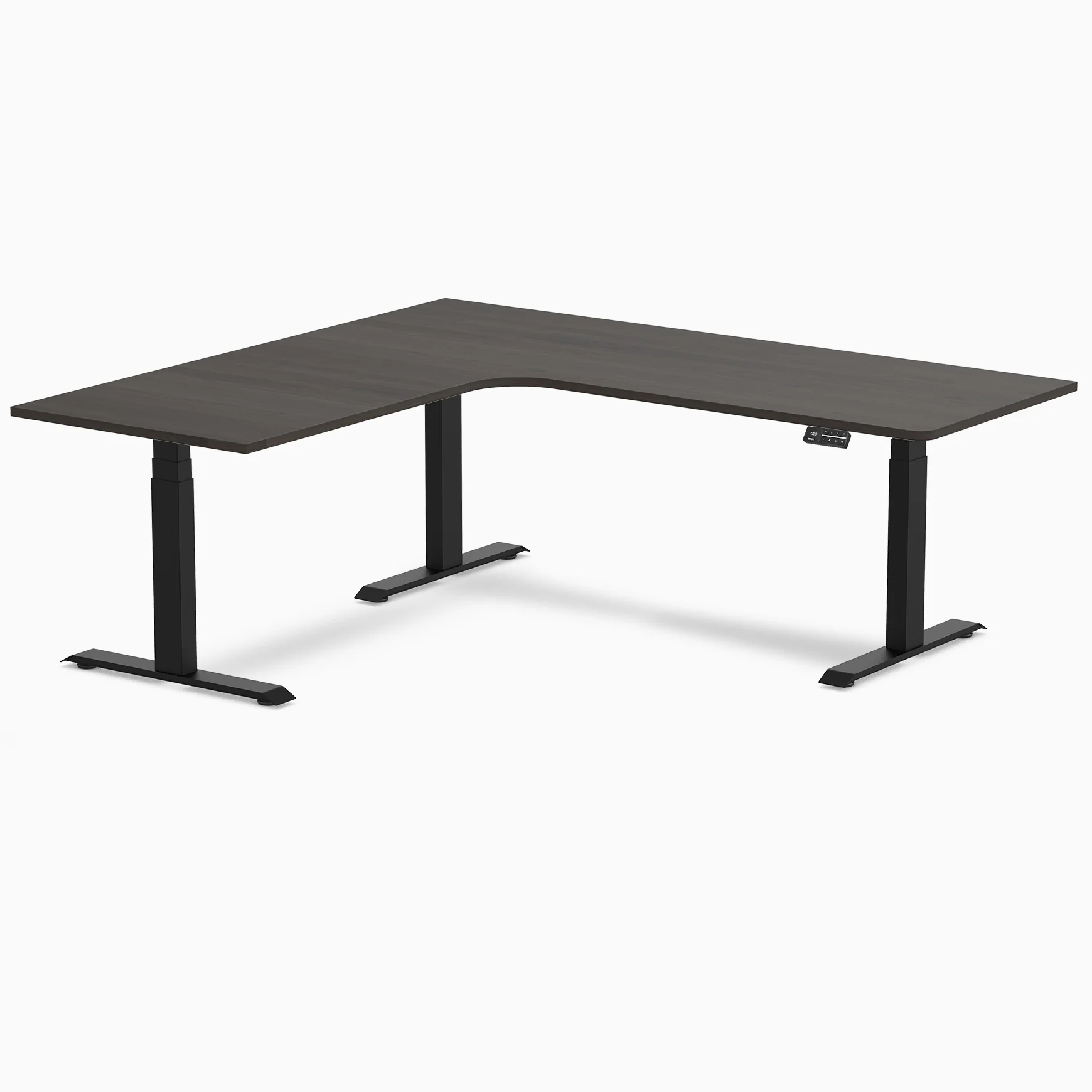 Desky L-Shape Melamine Sit Stand Desk - Image 154