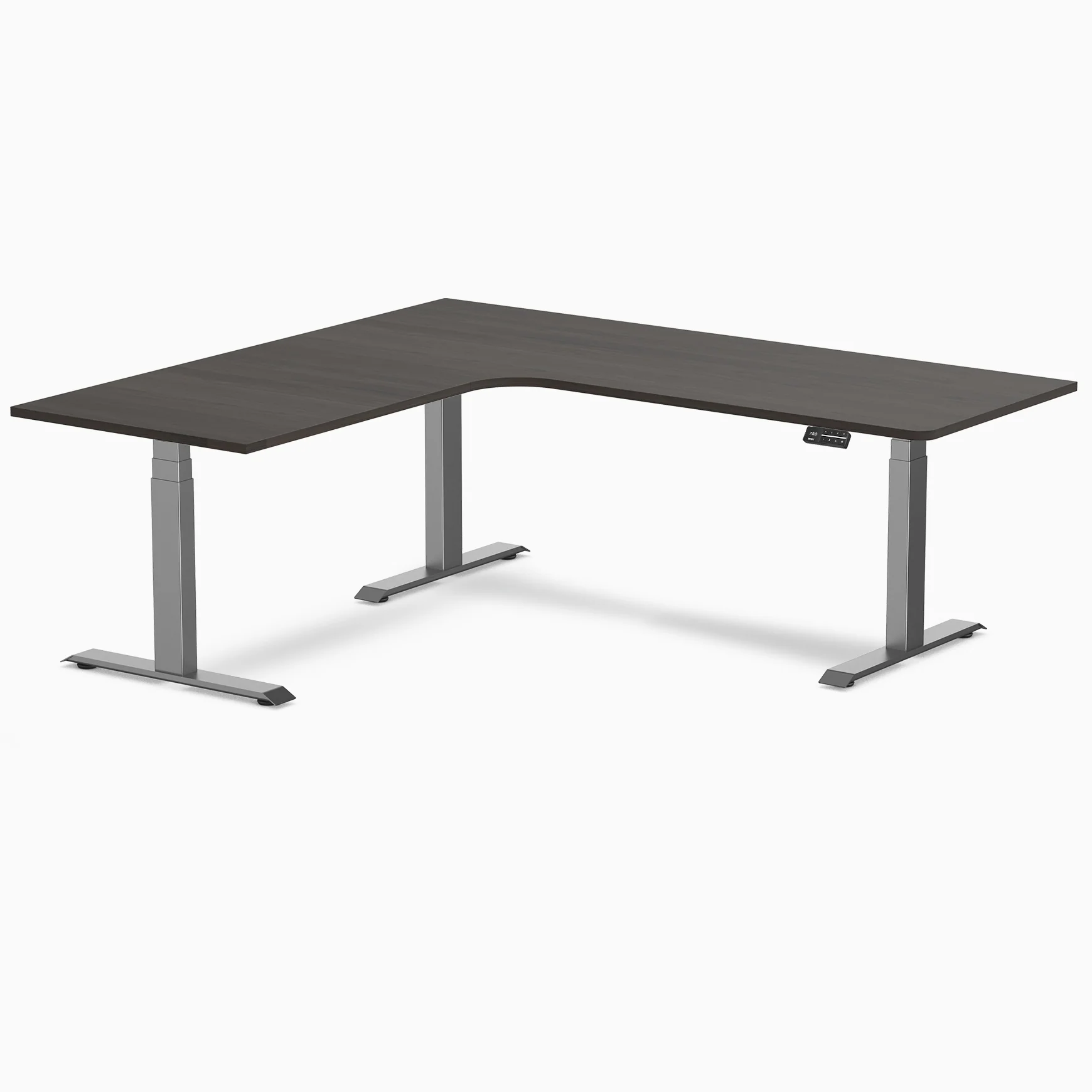 Desky L-Shape Melamine Sit Stand Desk - Image 156