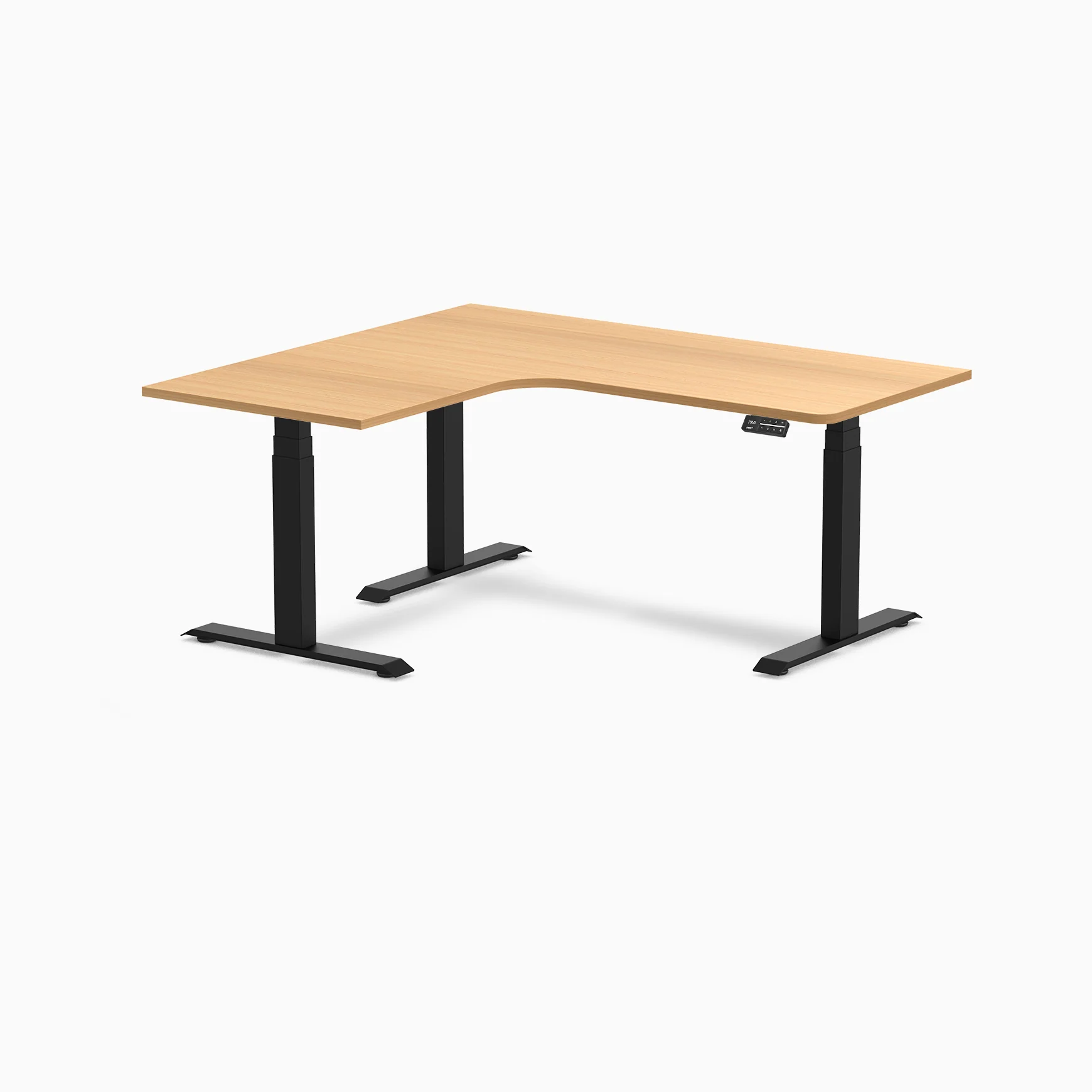 Desky L-Shape Melamine Sit Stand Desk - Image 157