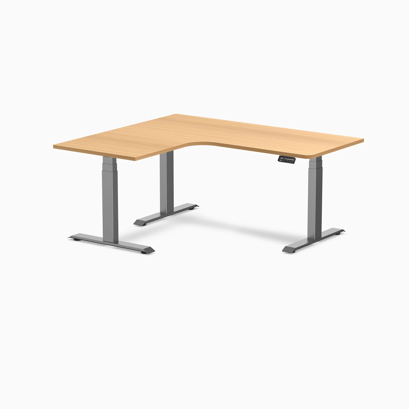 Desky L-Shape Melamine Sit Stand Desk - Image 159