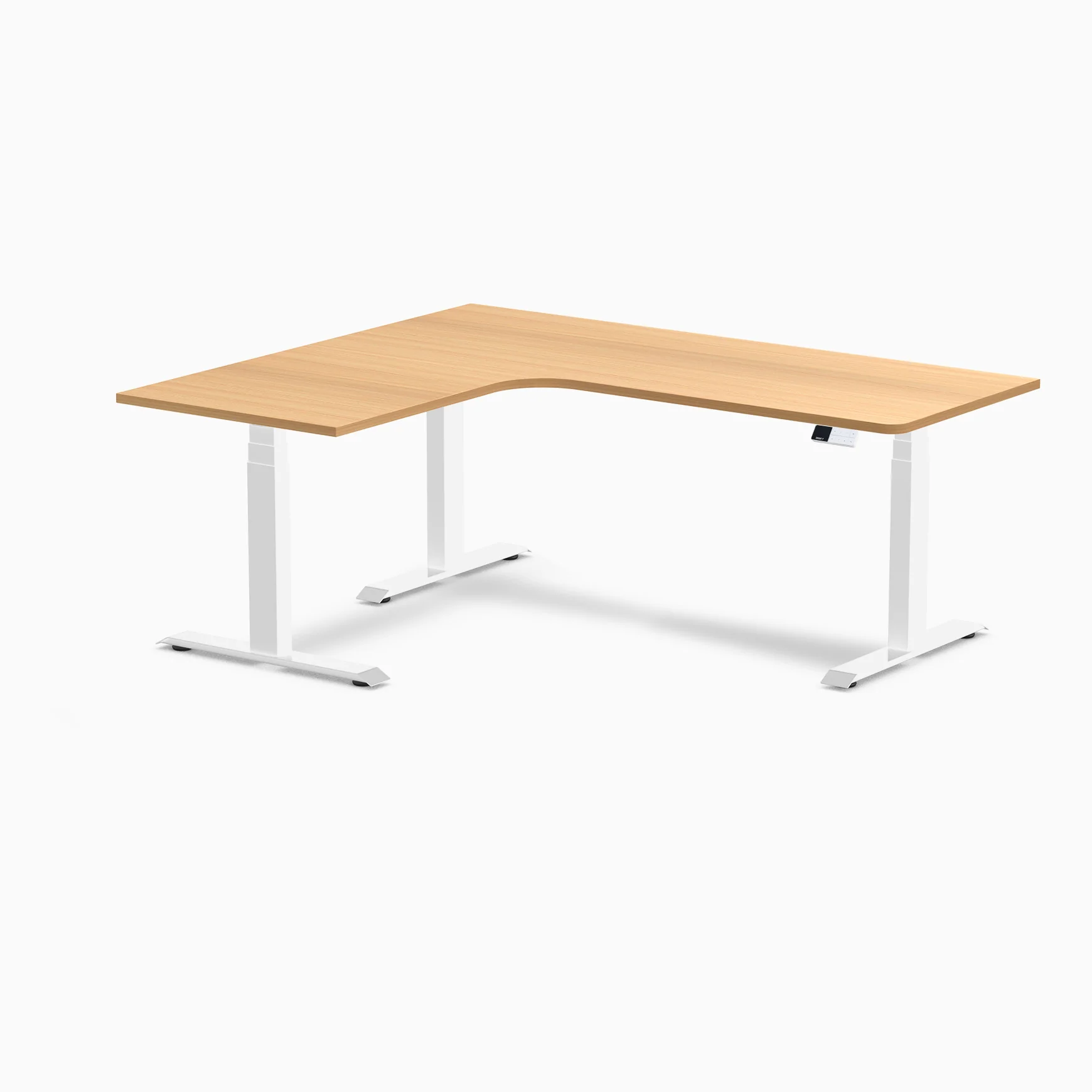 Desky L-Shape Melamine Sit Stand Desk - Image 161