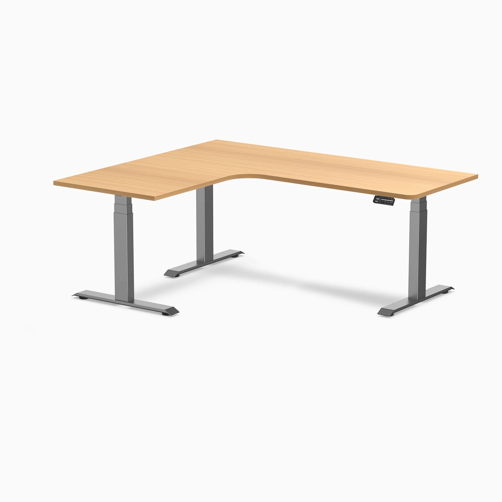 Desky L-Shape Melamine Sit Stand Desk - Image 162