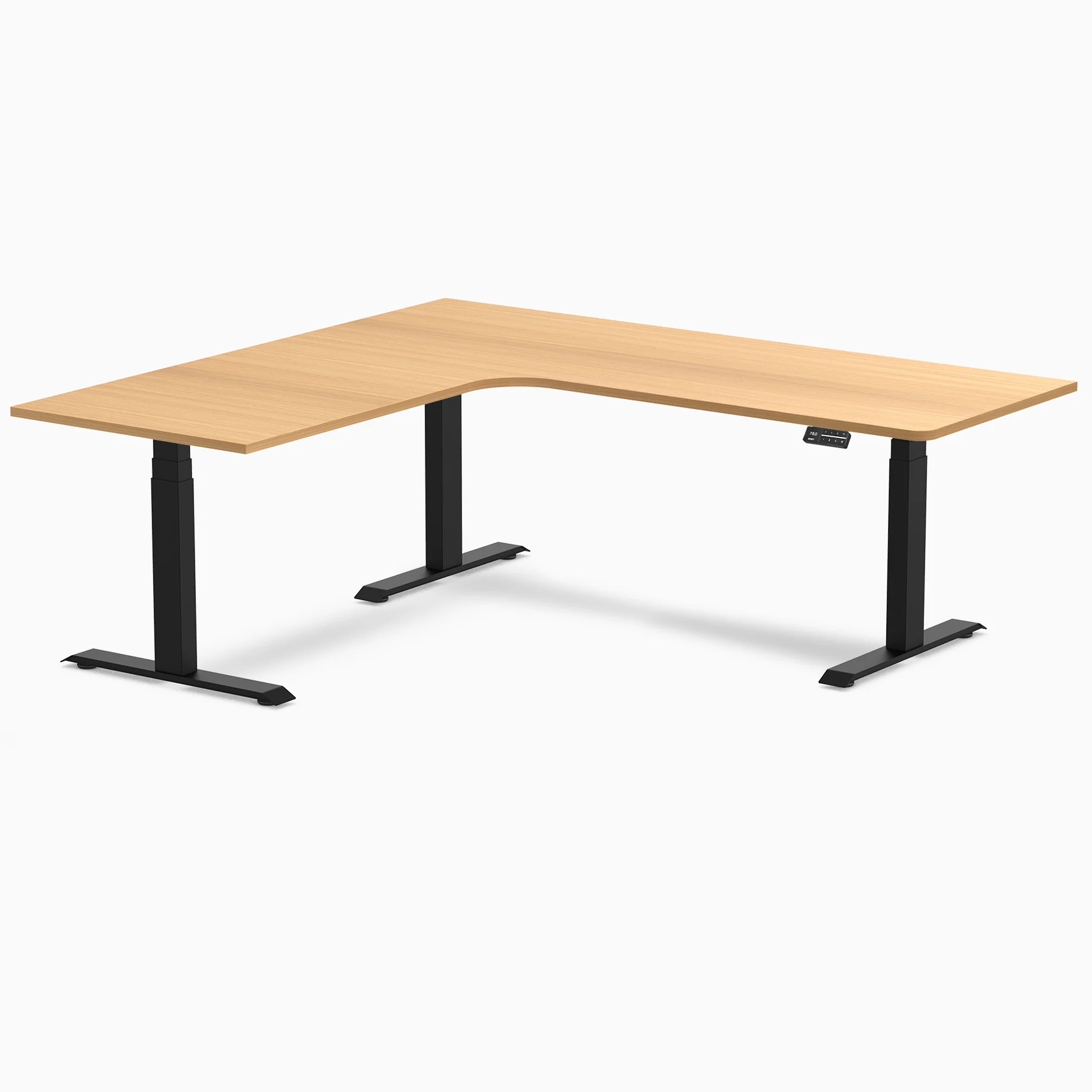 Desky L-Shape Melamine Sit Stand Desk - Image 163